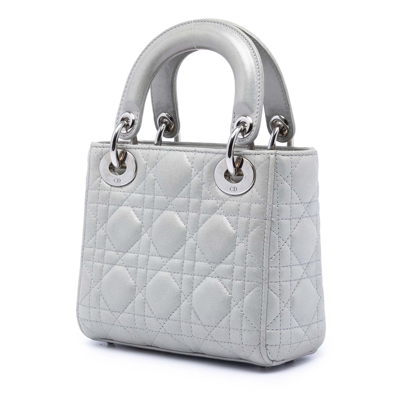 Dior Mini Iridescent Lambskin Cannage Lady Dior