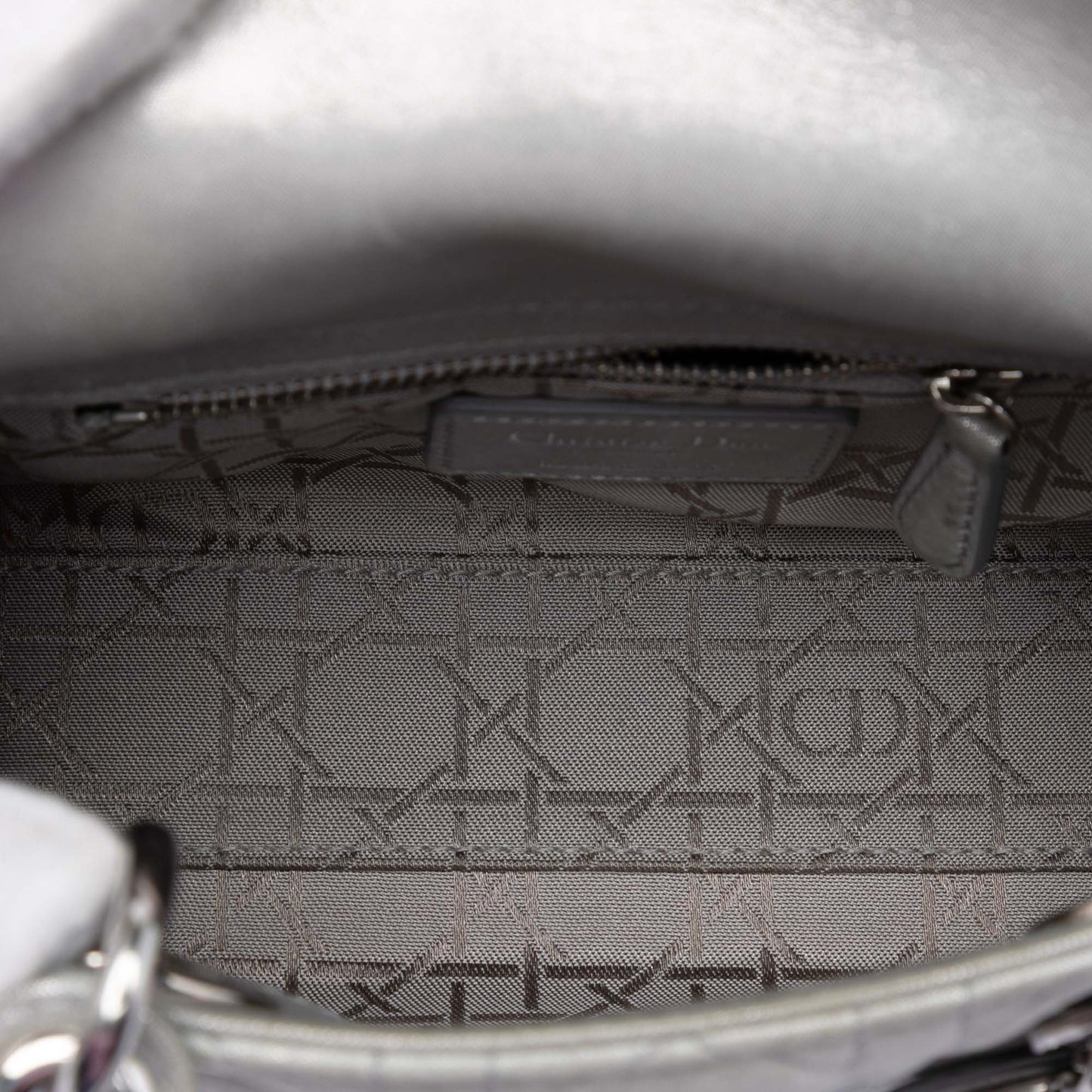 Dior Mini Iridescent Lambskin Cannage Lady Dior