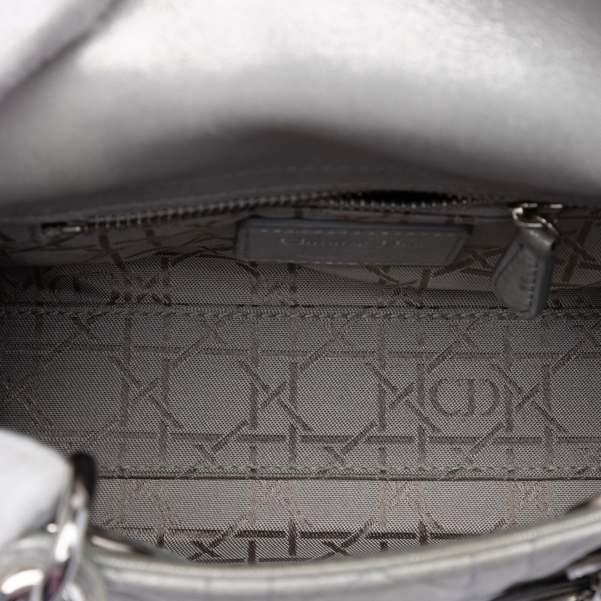 Dior Mini Iridescent Lambskin Cannage Lady Dior