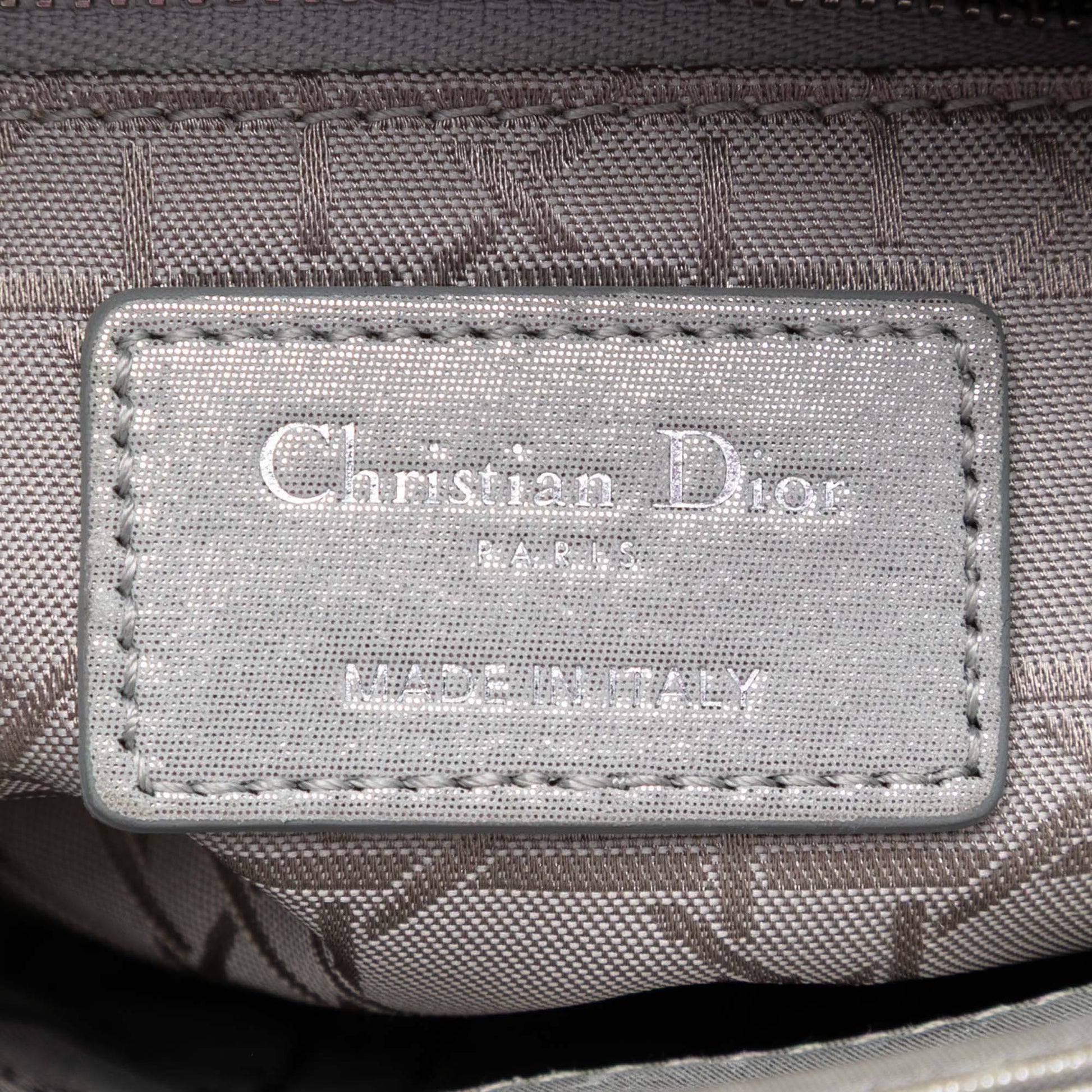 Dior Mini Iridescent Lambskin Cannage Lady Dior