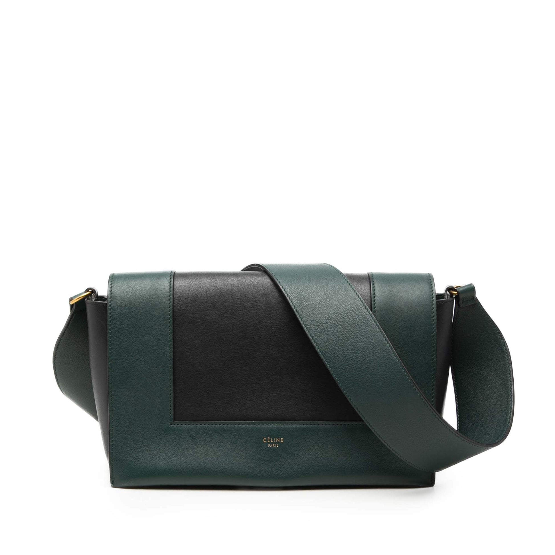 Celine Medium Shiny Smooth Calfskin Frame Shoulder Bag