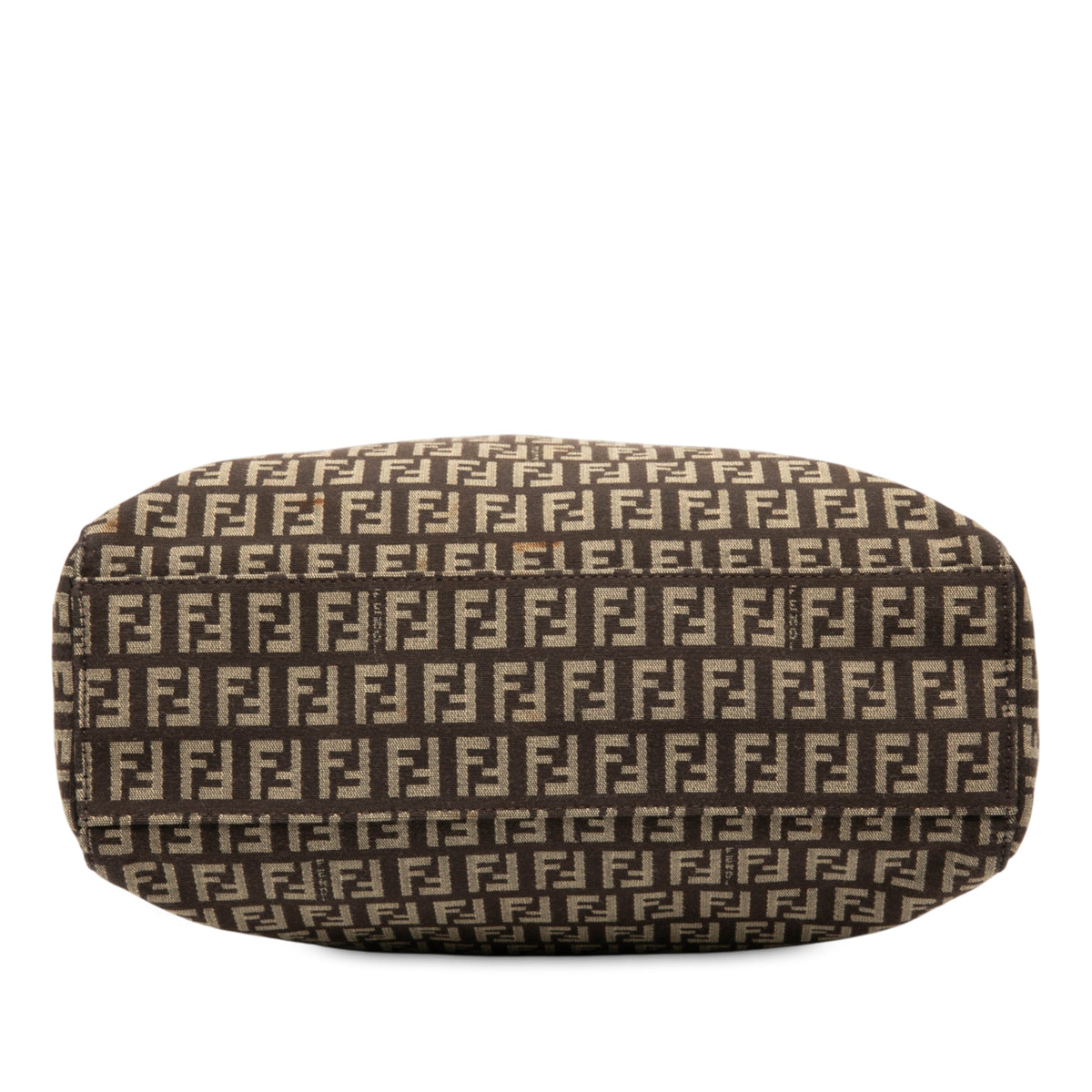Fendi Zucchino Canvas Tote — Brown