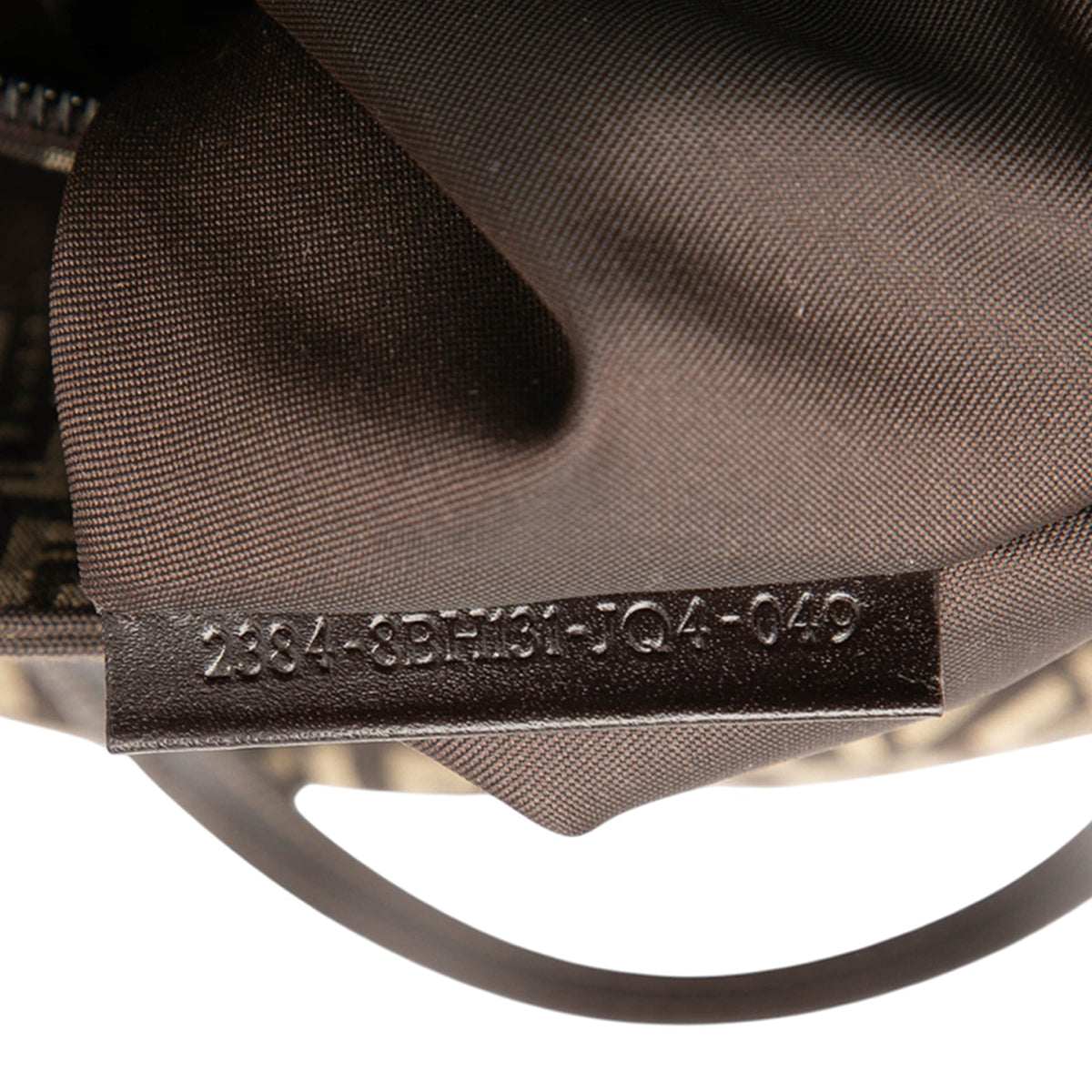 Fendi Zucchino Canvas Tote — Brown