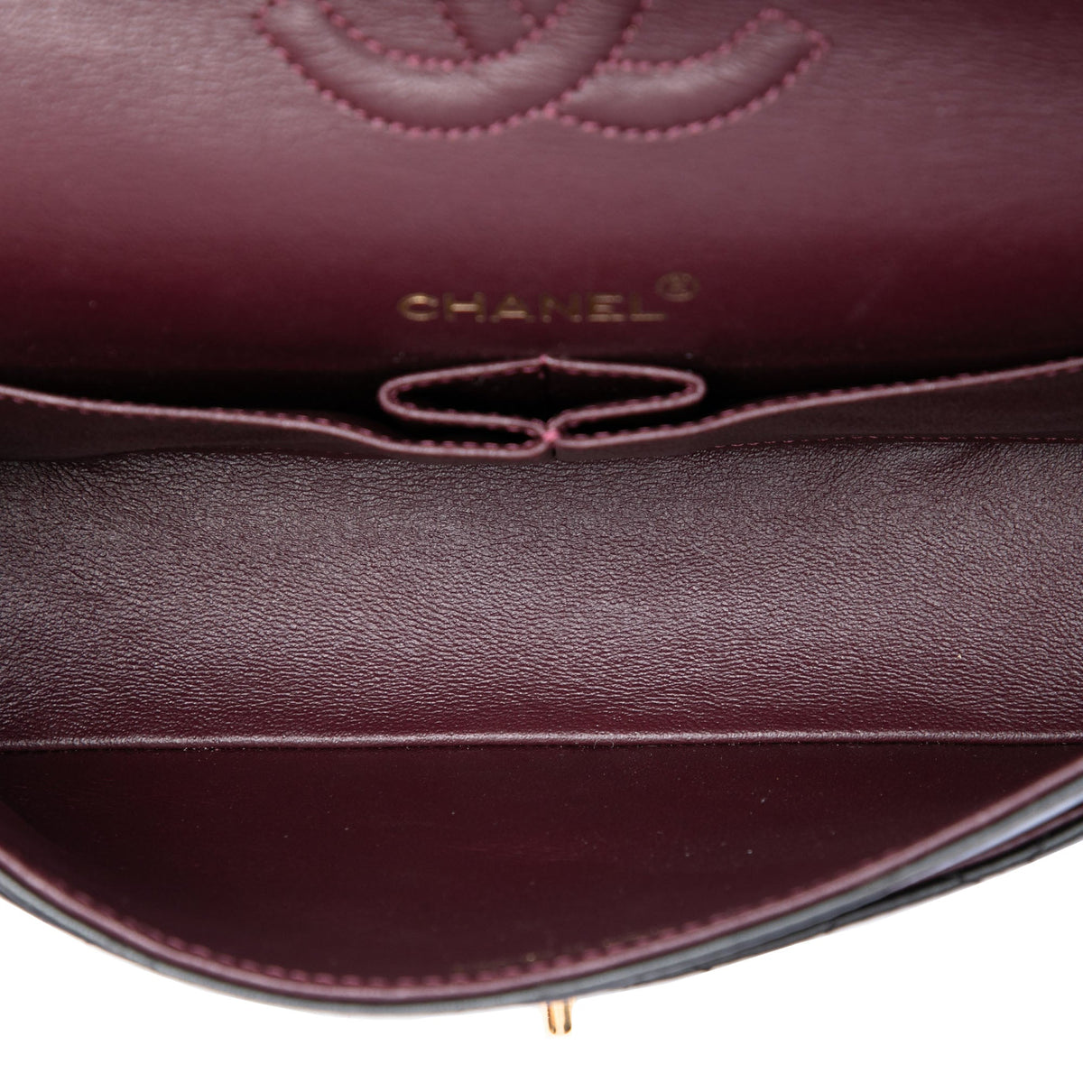 Chanel Medium Classic Lambskin Double Flap — Black