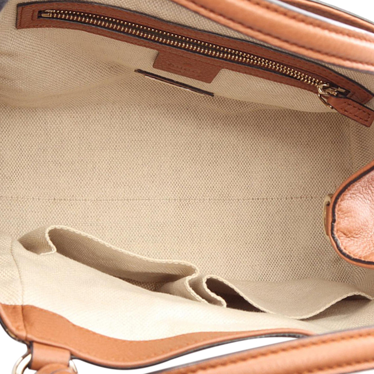 Gucci Small Calfskin Soho Satchel — Brown