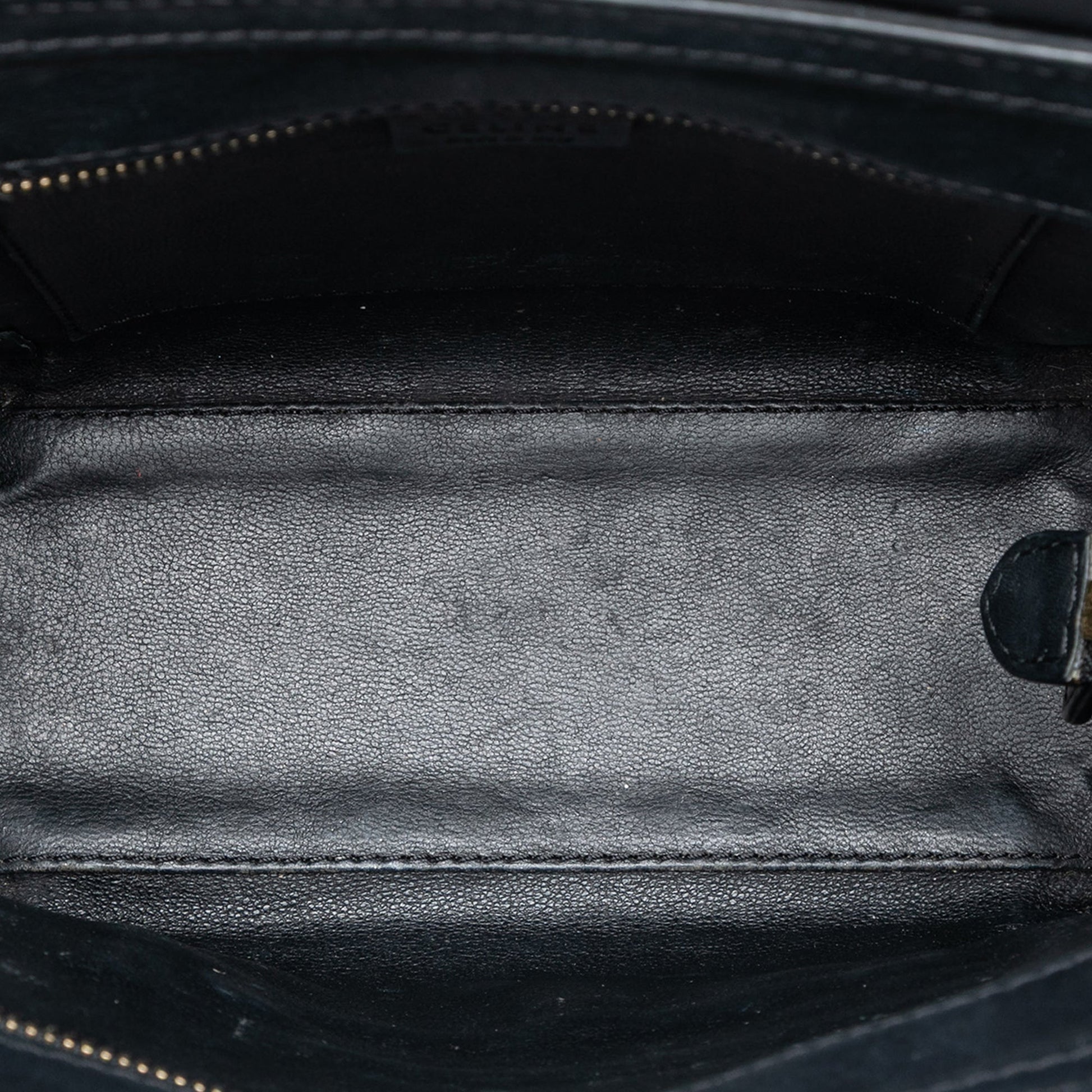 Nano Tricolor Calfskin and Suede Luggage Tote