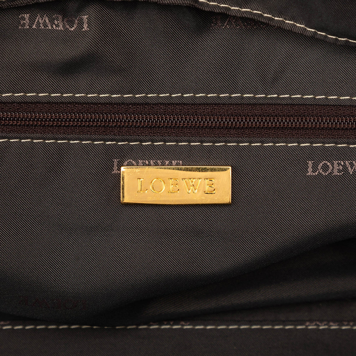 LOEWE Metallic Leather Amazona 28 — Gold