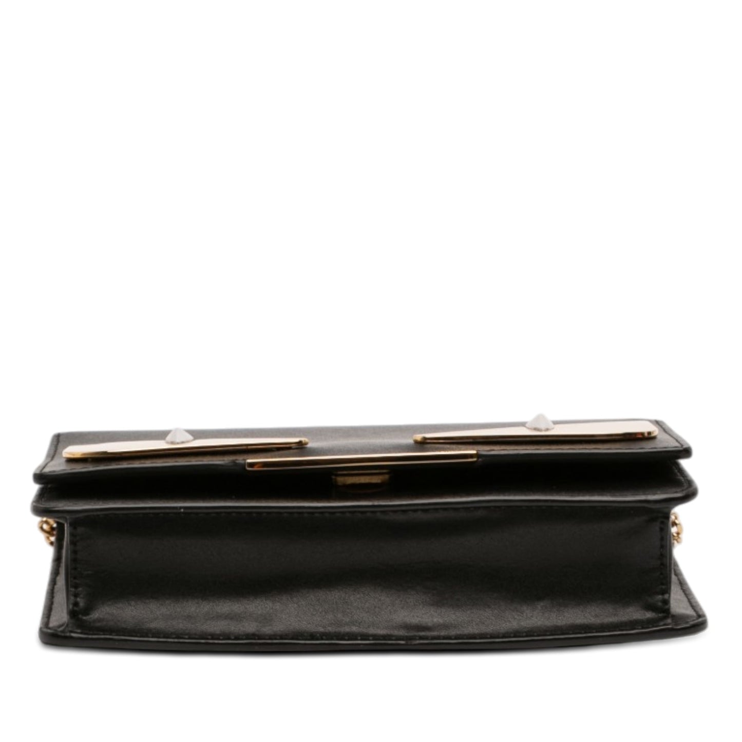 Fendi Leather Eye Monster Tube Wallet On Chain