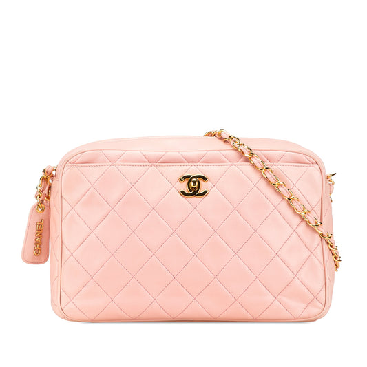 Chanel CC Quilted Lambskin Camera Crossbody