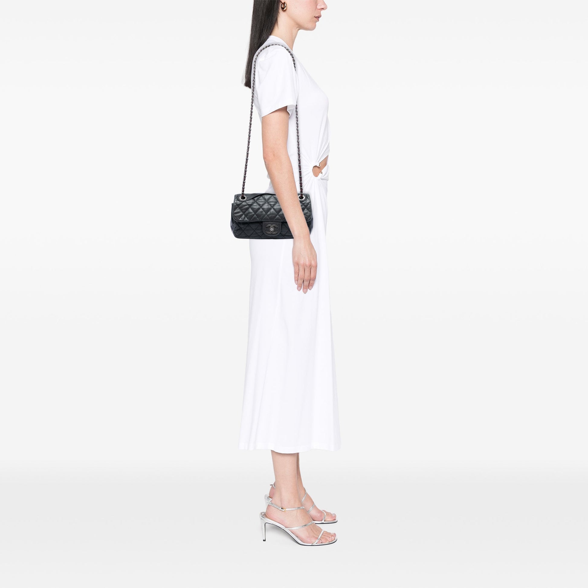 Chanel Medium Iridescent Calfskin In The Mix Flap