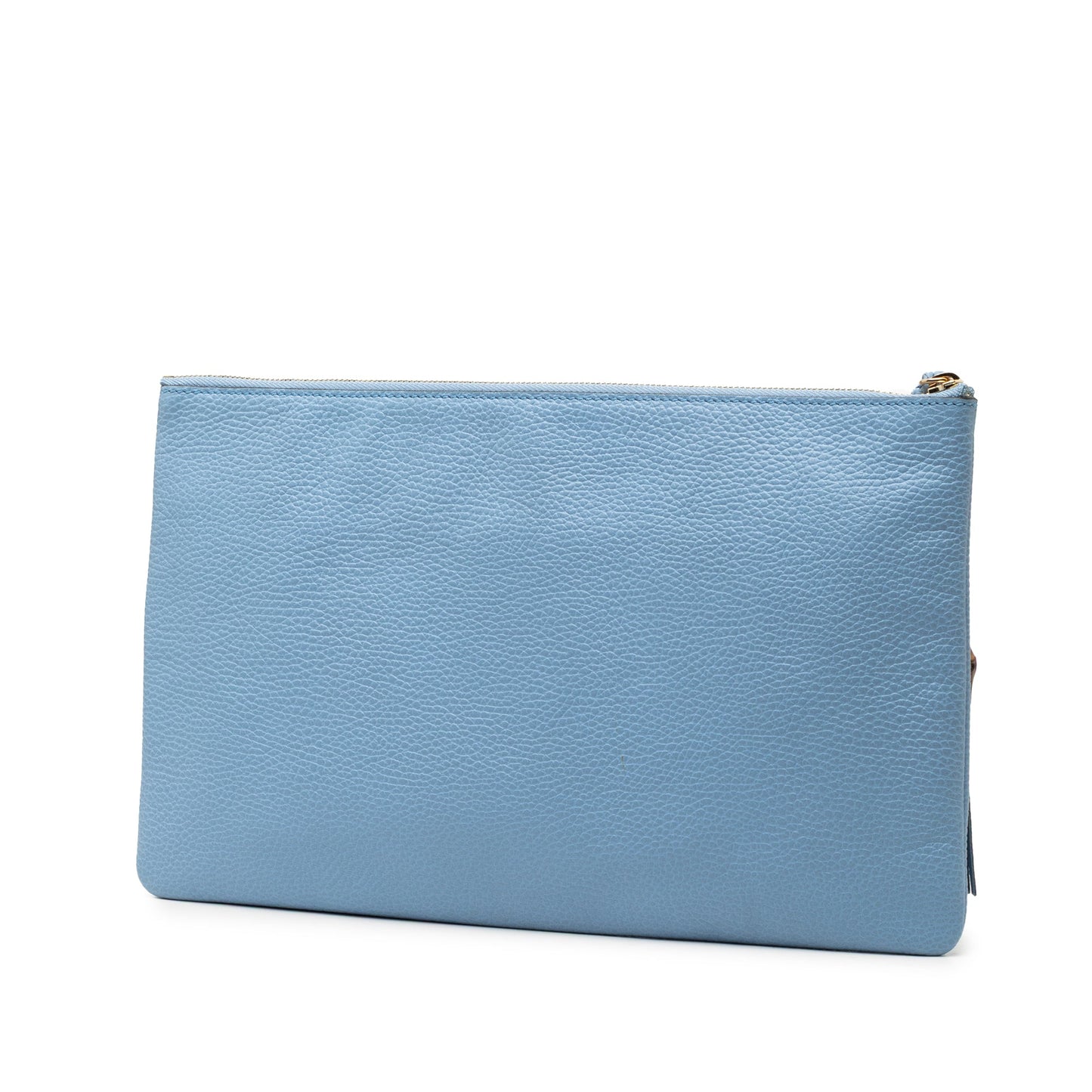 Gucci Calfskin Bamboo Tassel Clutch