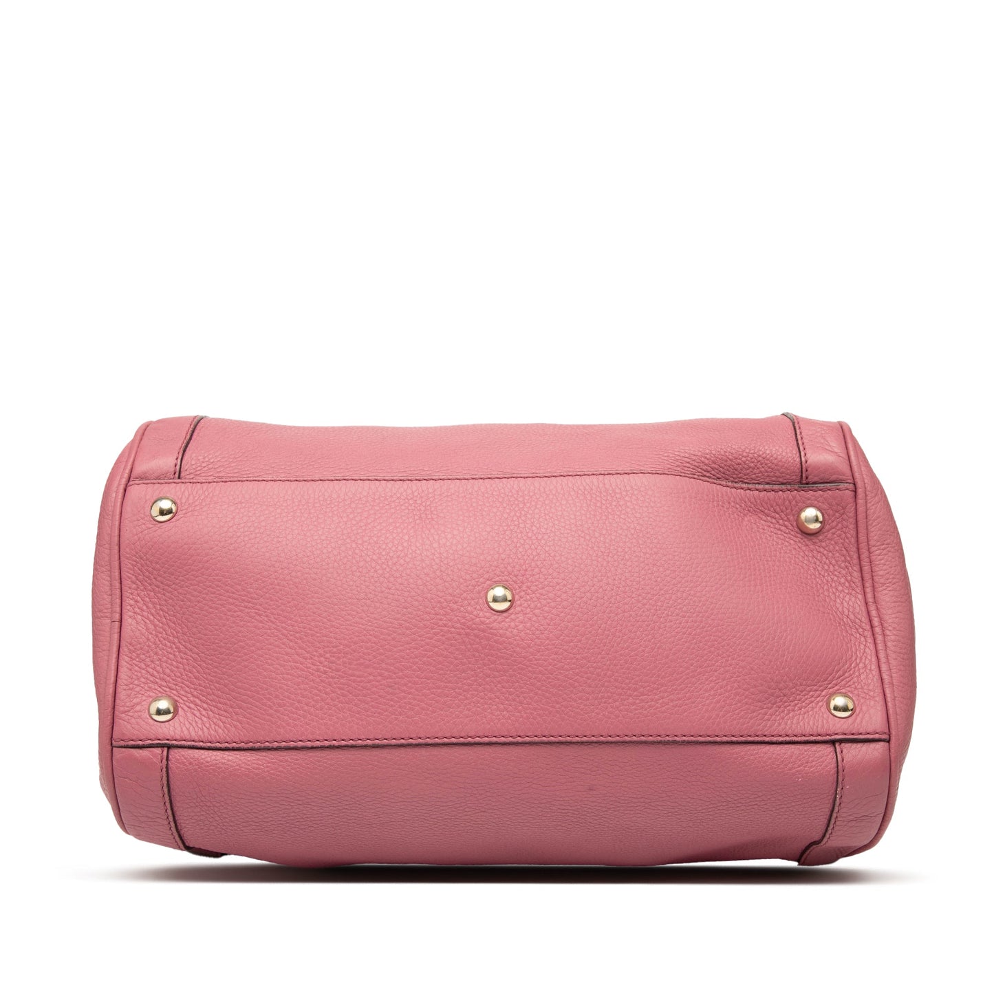 Gucci Medium Pebbled Calfskin Soho Boston Bag