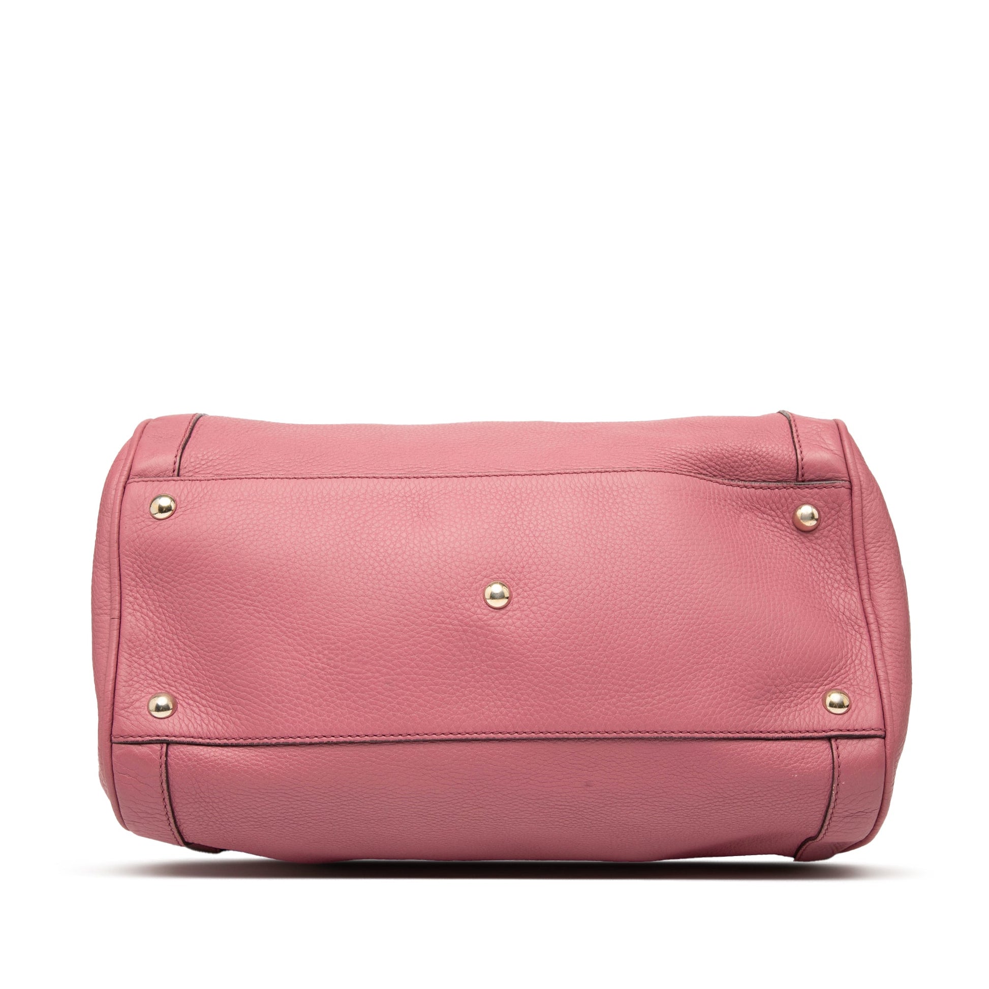 Gucci Medium Pebbled Calfskin Soho Boston Bag