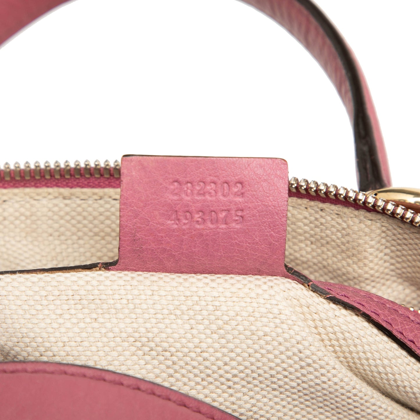 Gucci Medium Pebbled Calfskin Soho Boston Bag