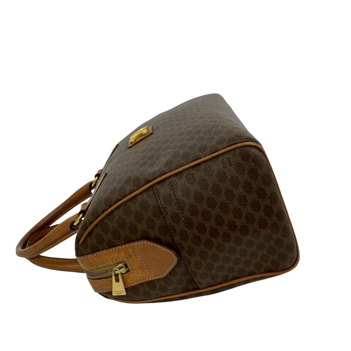 Celine Macadam Coated Canvas Boston Bag