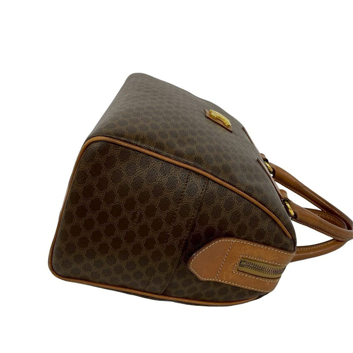Celine Macadam Coated Canvas Boston Bag