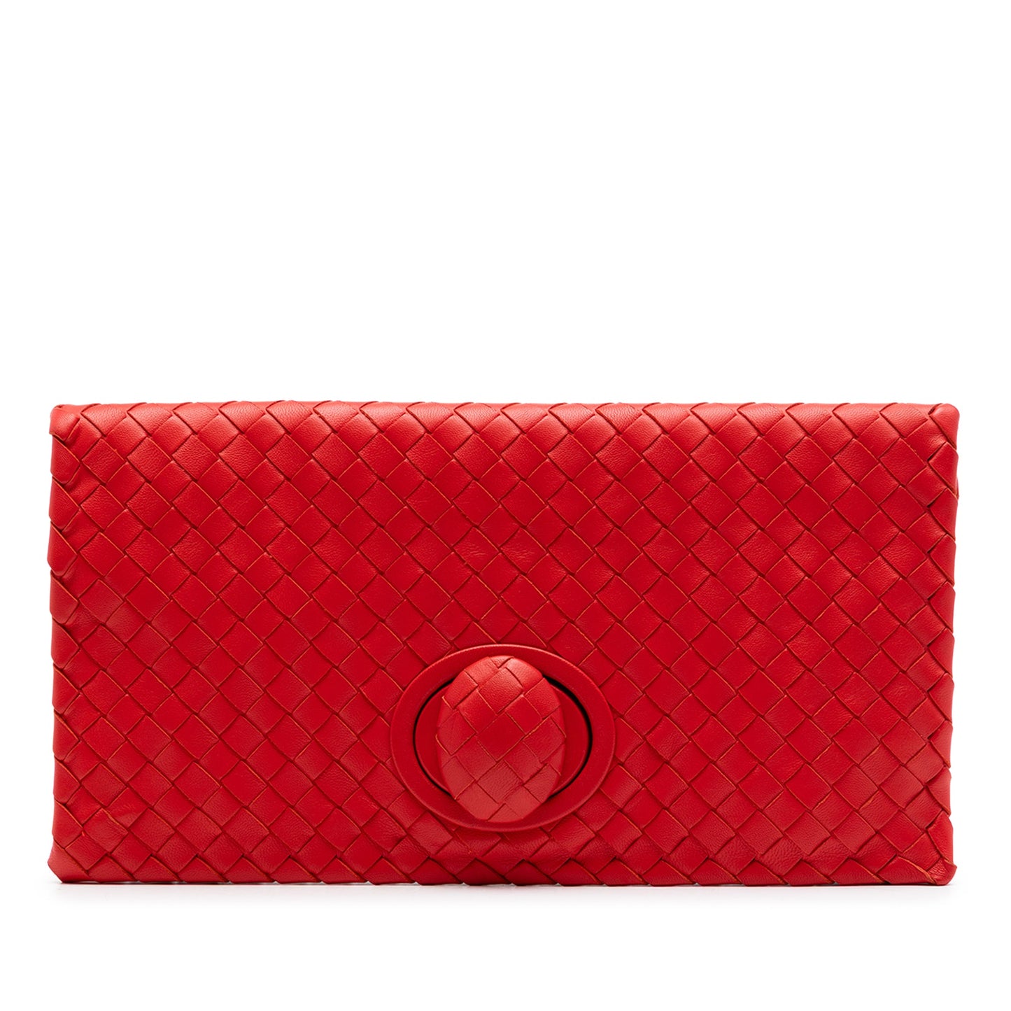 Bottega Veneta Nappa Intrecciato Turn Lock Clutch