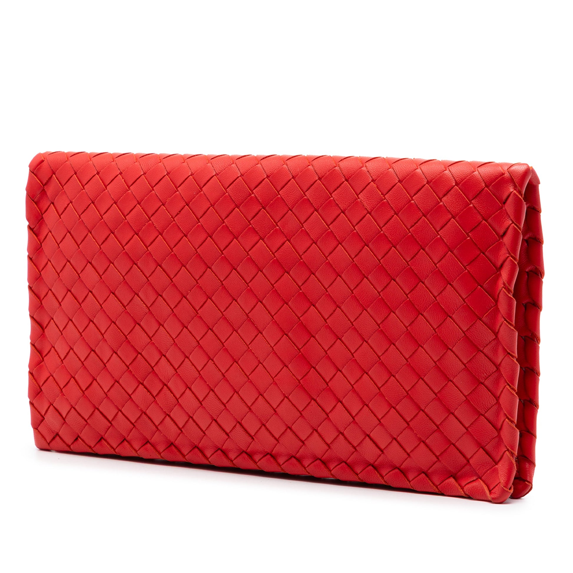 Bottega Veneta Nappa Intrecciato Turn Lock Clutch