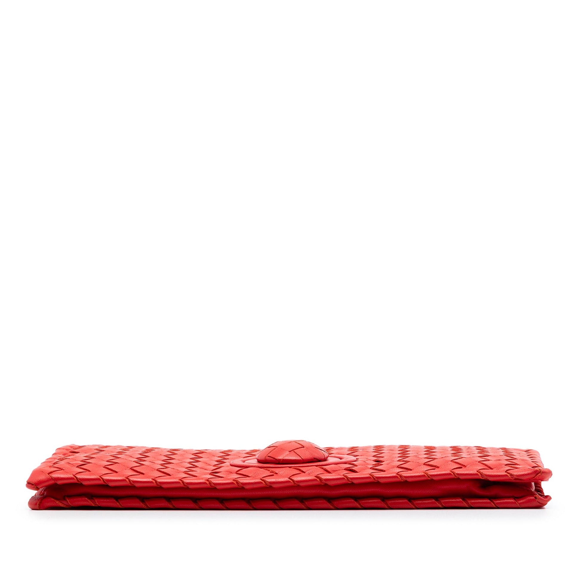 Bottega Veneta Nappa Intrecciato Turn Lock Clutch