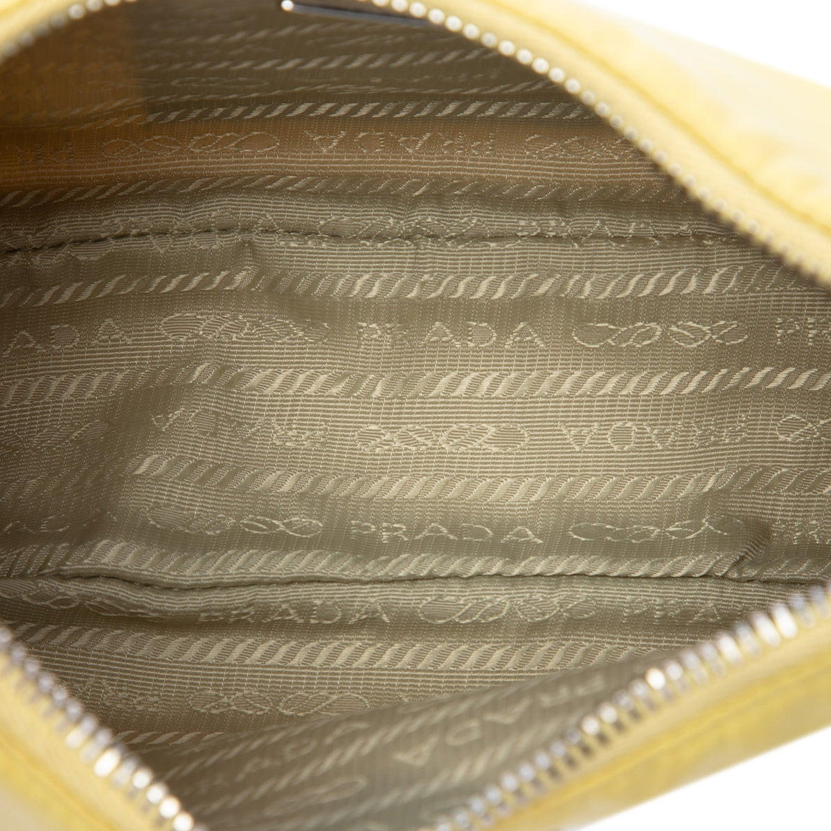 Prada Mini Tessuto Re Edition 2005 Satchel — Yellow