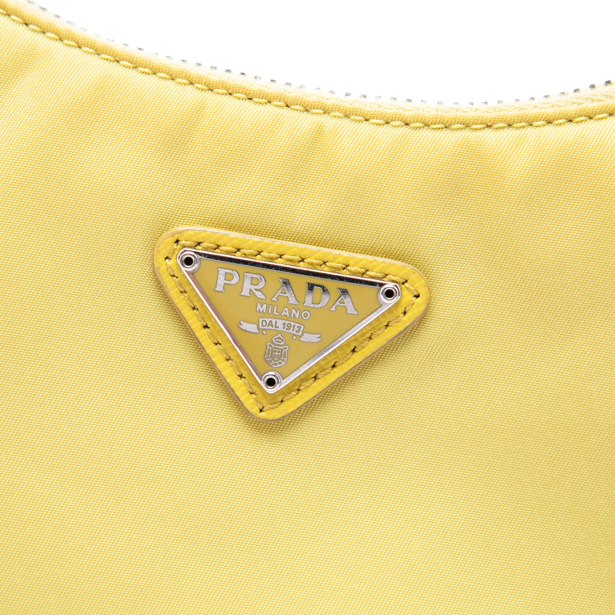 Prada Mini Tessuto Re Edition 2005 Satchel — Yellow