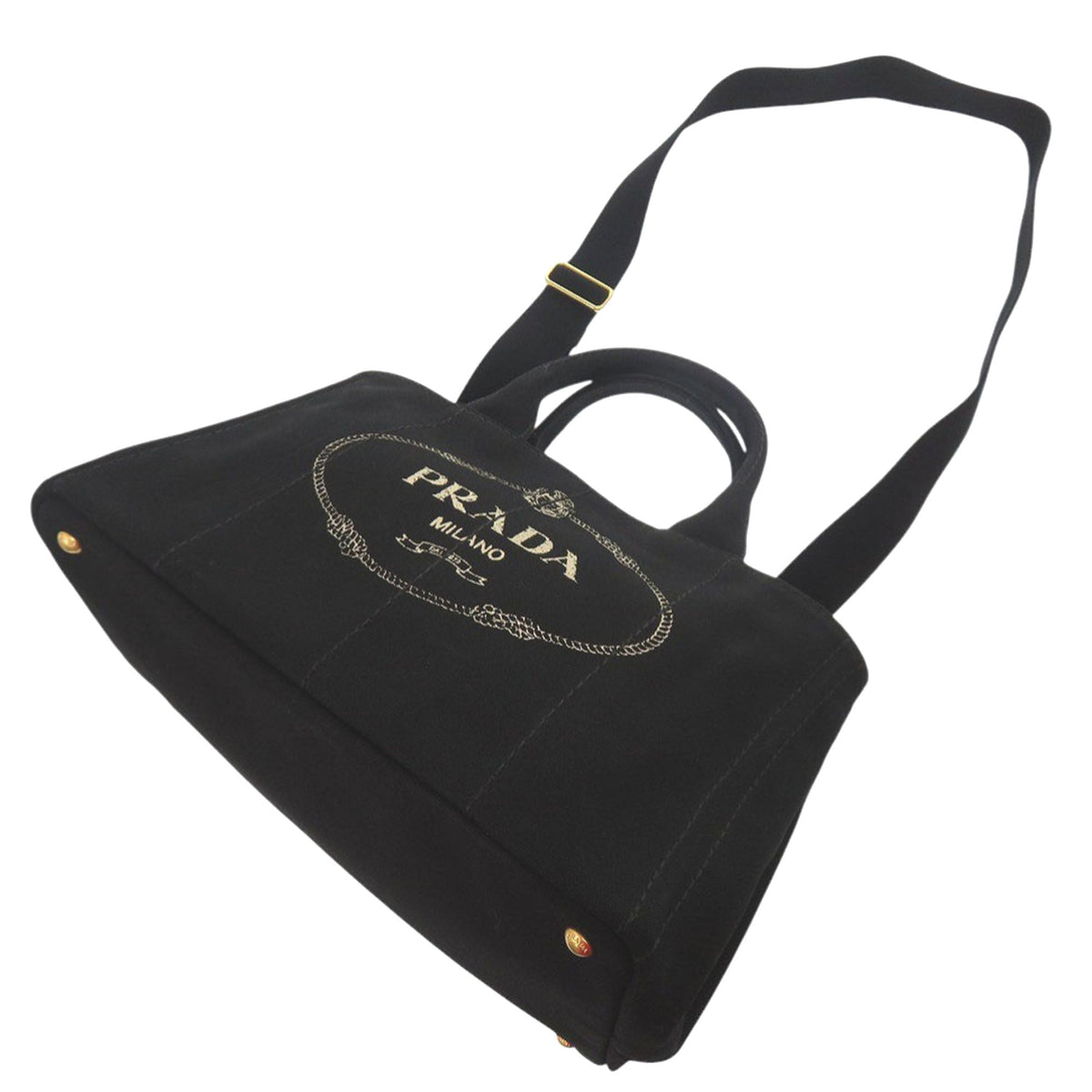 Prada Canvas Canapa Logo Tote
