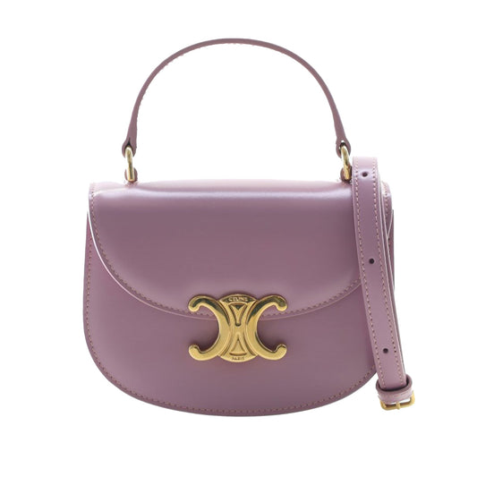 Celine Mini Shiny Calfskin Besace Clea Satchel