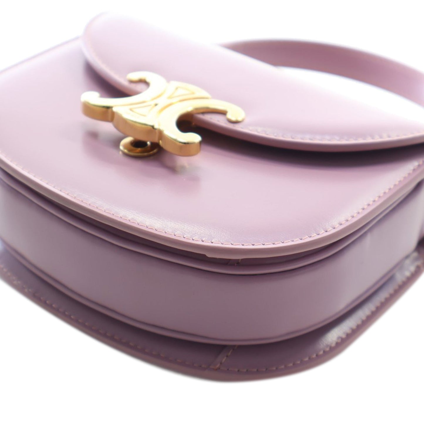 Celine Mini Shiny Calfskin Besace Clea Satchel