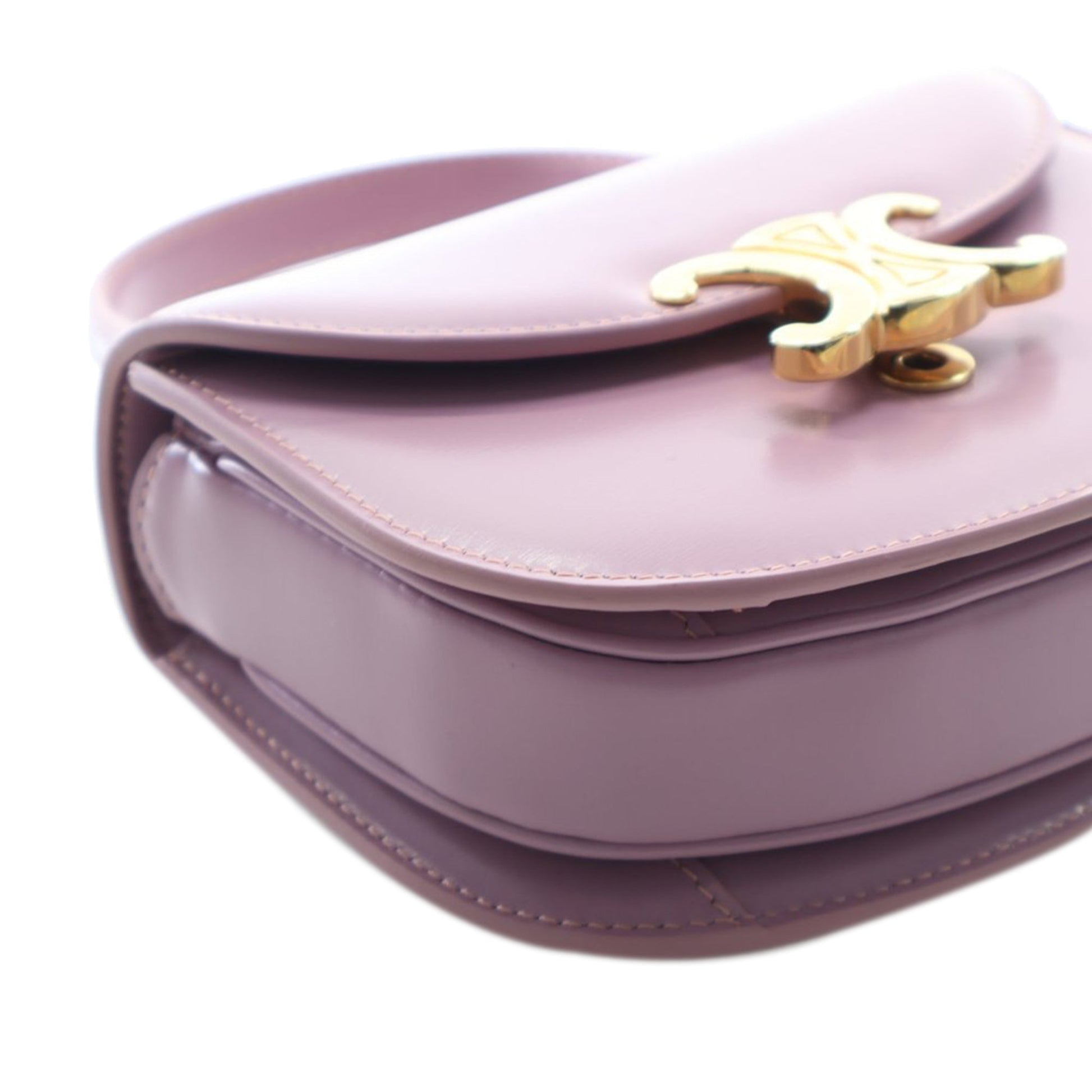 Celine Mini Shiny Calfskin Besace Clea Satchel