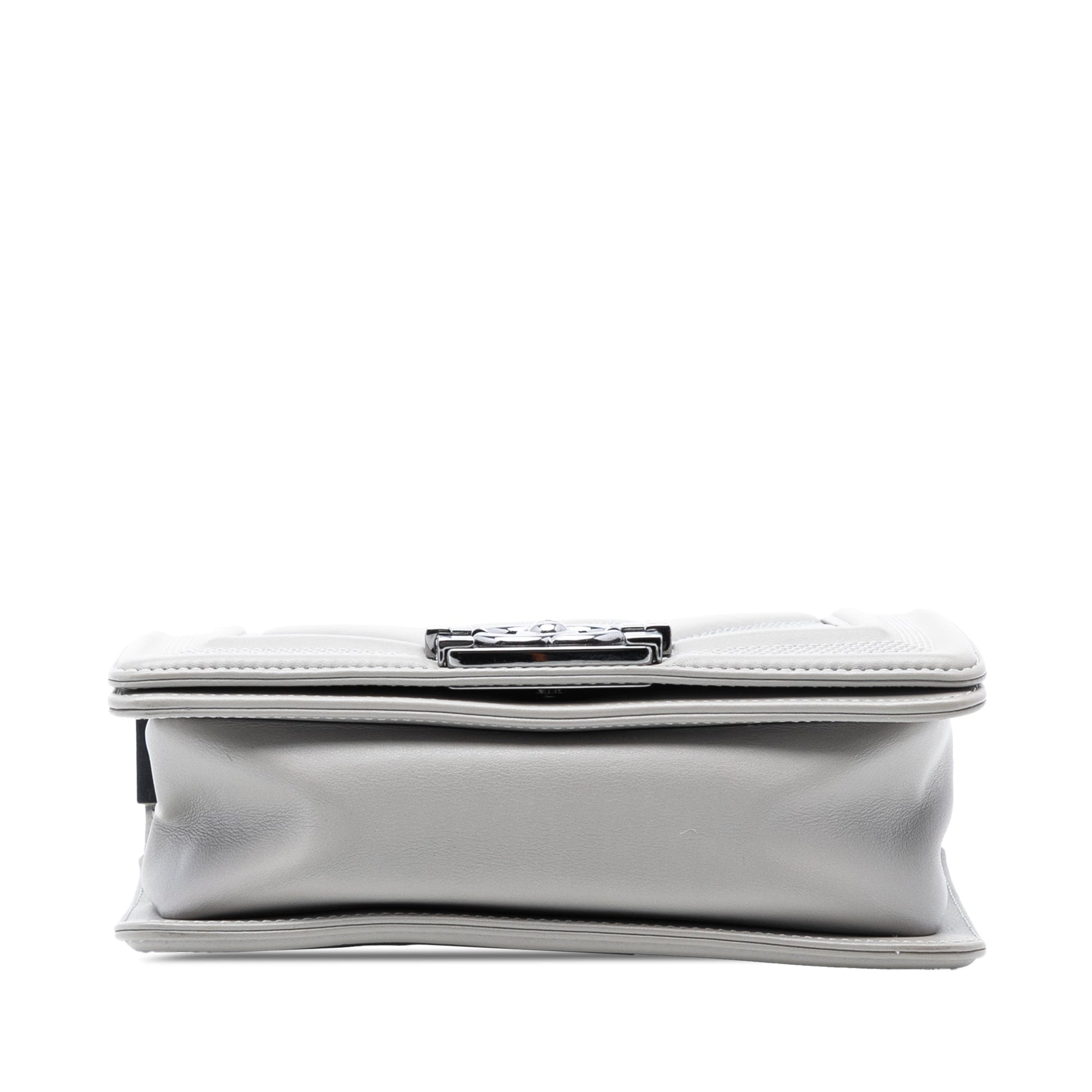 Chanel Small Chevron Stitched Calfskin Boy Flap