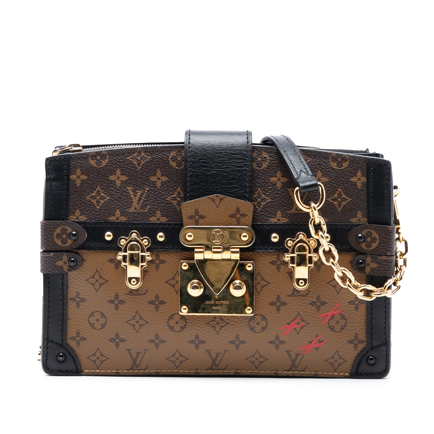 Louis Vuitton Monogram Reverse Trunk Clutch