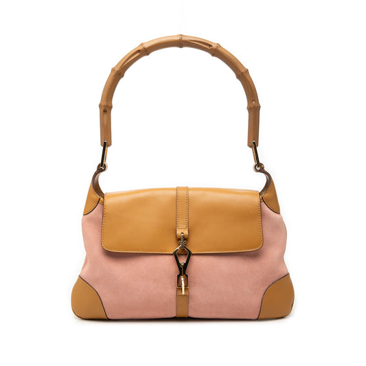 Gucci Suede Bamboo Jackie Hobo