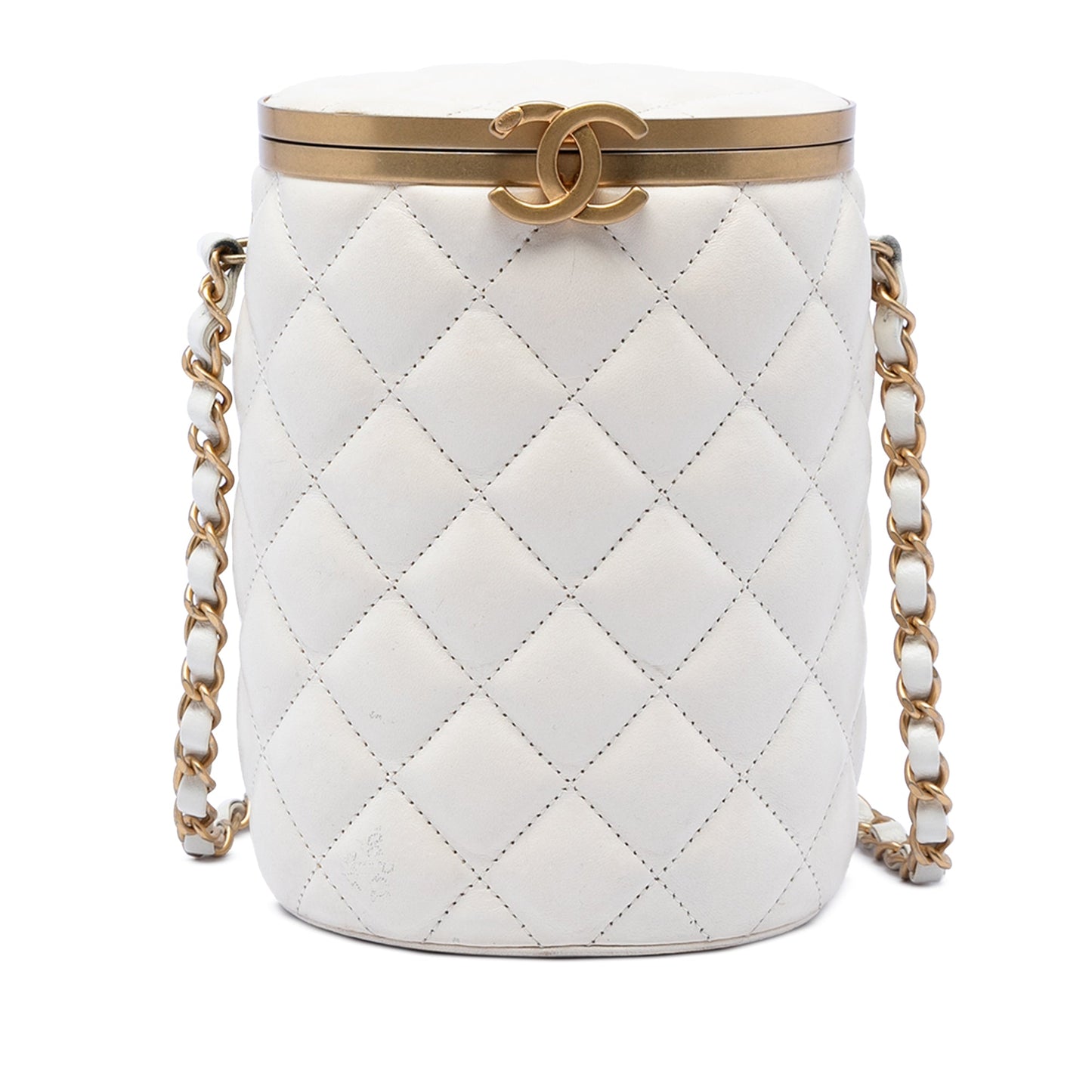 Chanel Small Quilted Lambskin Crown Box Bag