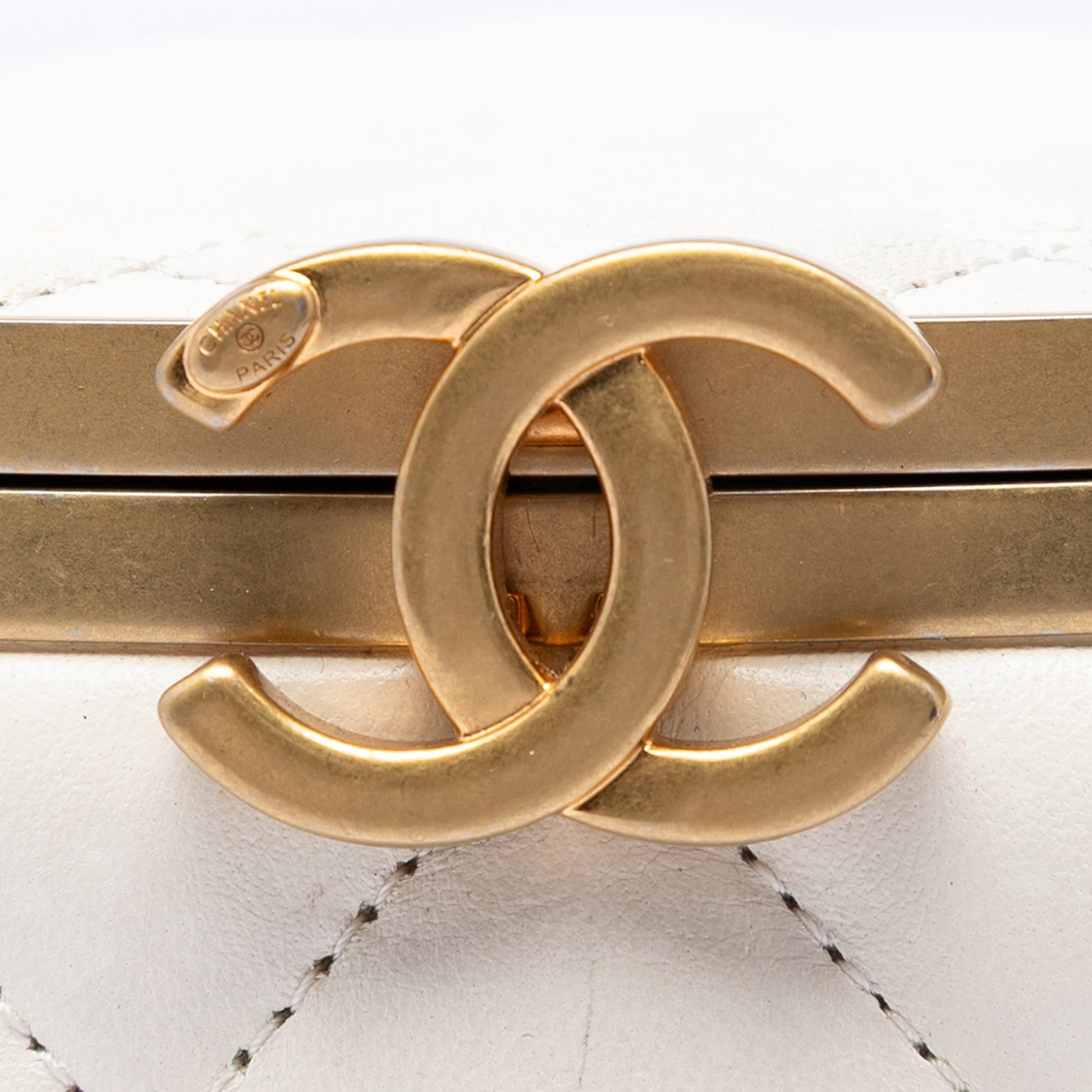 Chanel Small Quilted Lambskin Crown Box Bag