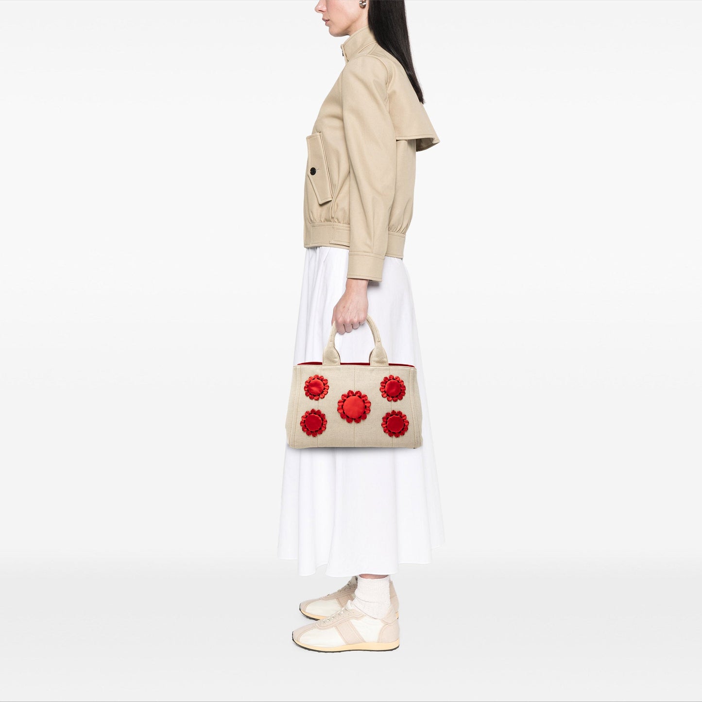 Prada Canvas Canapa Mistolino Tote