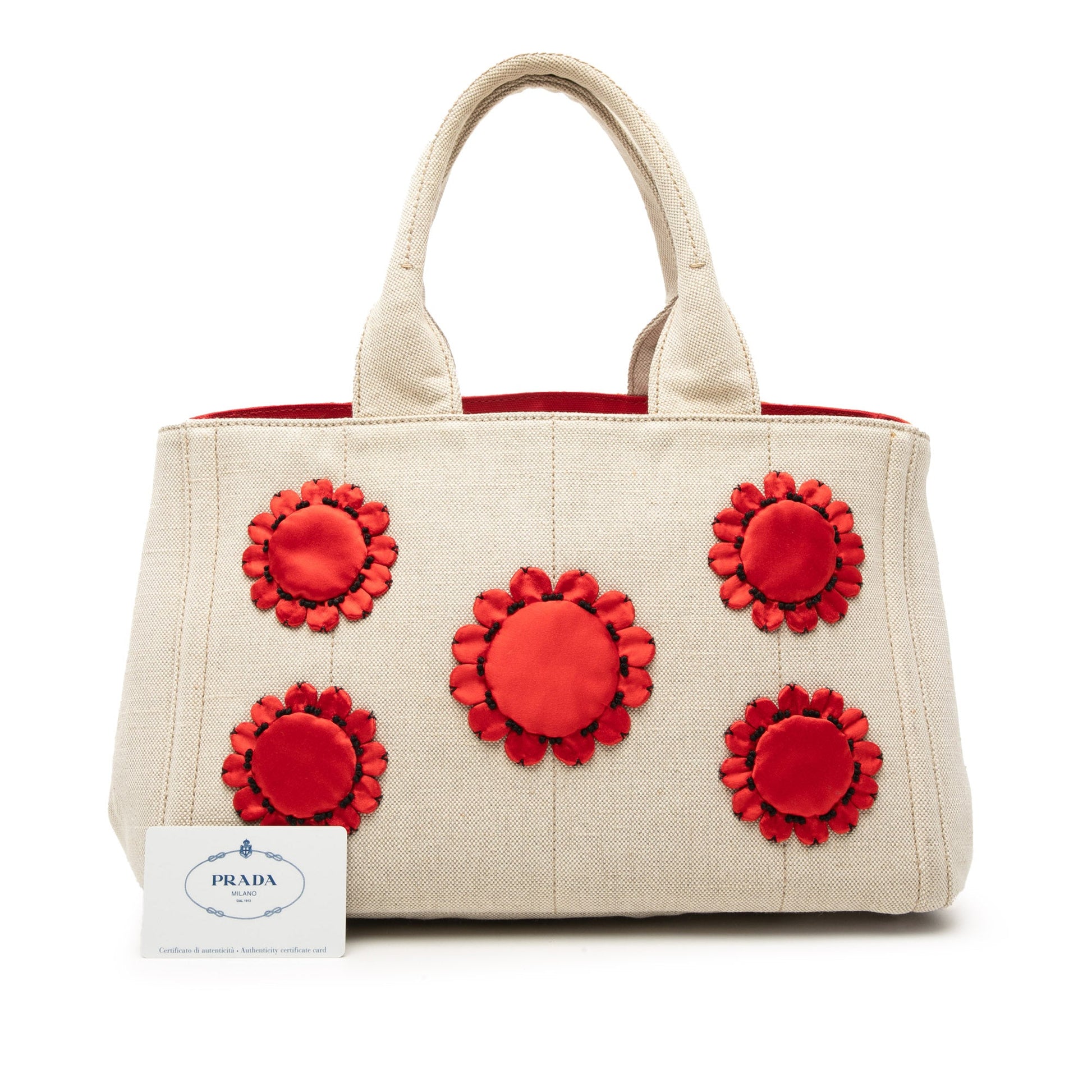 Prada Canvas Canapa Mistolino Tote