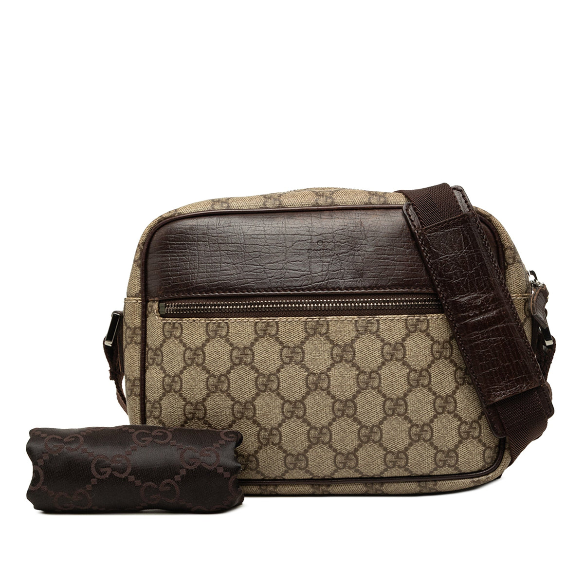 Gucci GG Supreme Crossbody — Beige