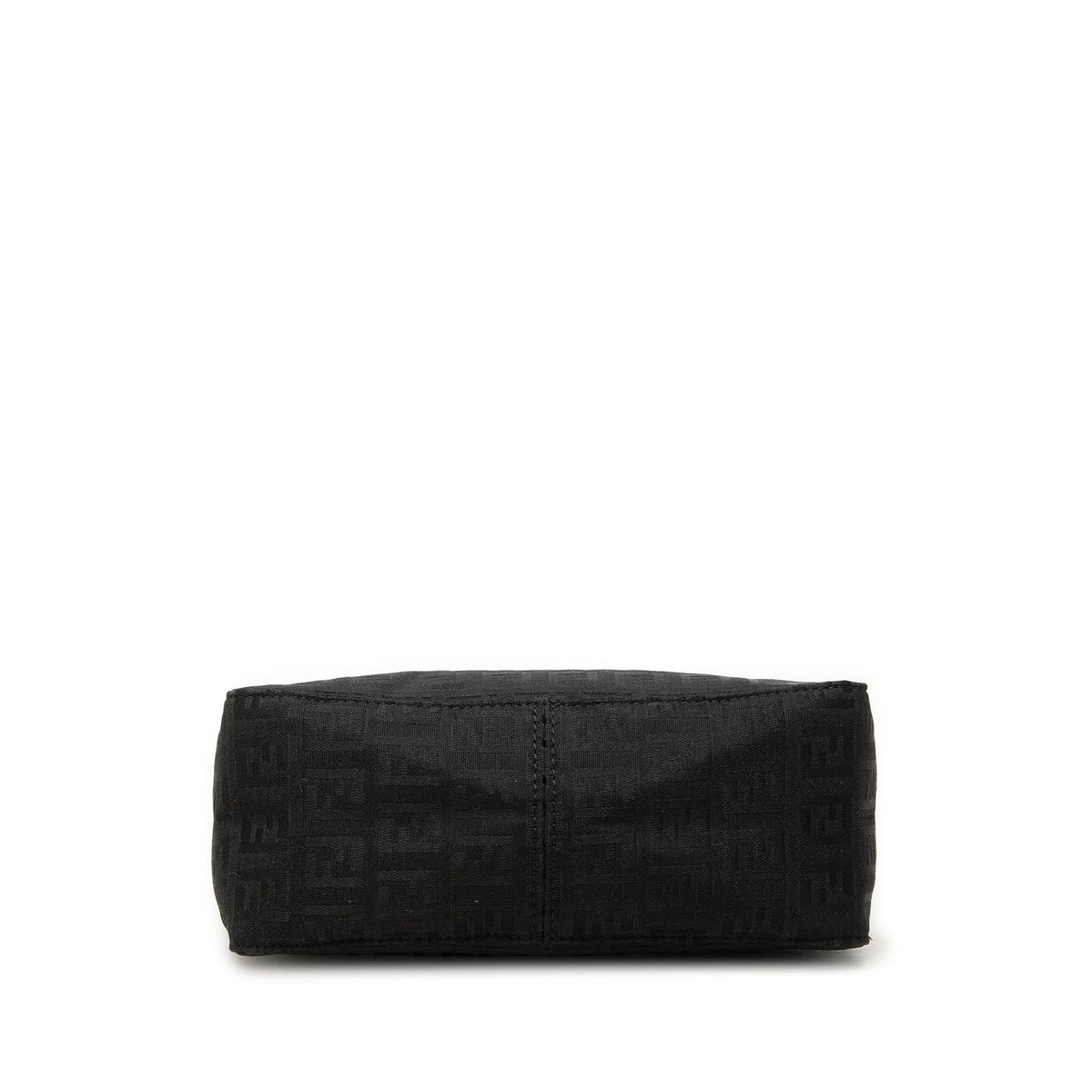 Fendi Zucchino Canvas Handbag — Black