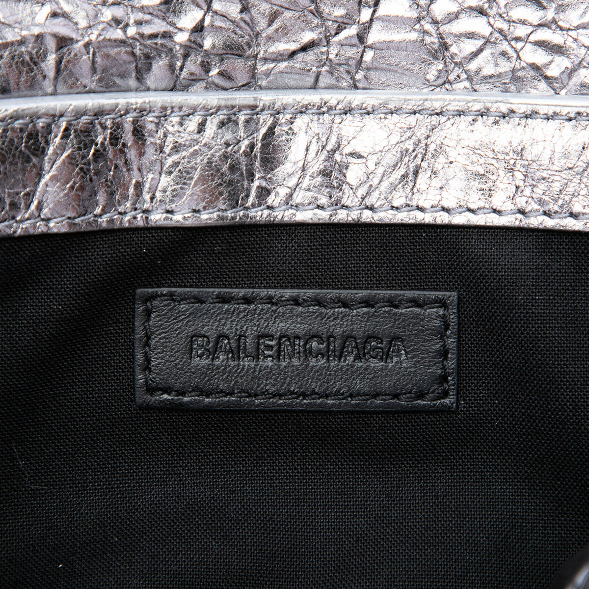 Balenciaga Metallic Lambskin Le Cagole Shoulder Bag XS