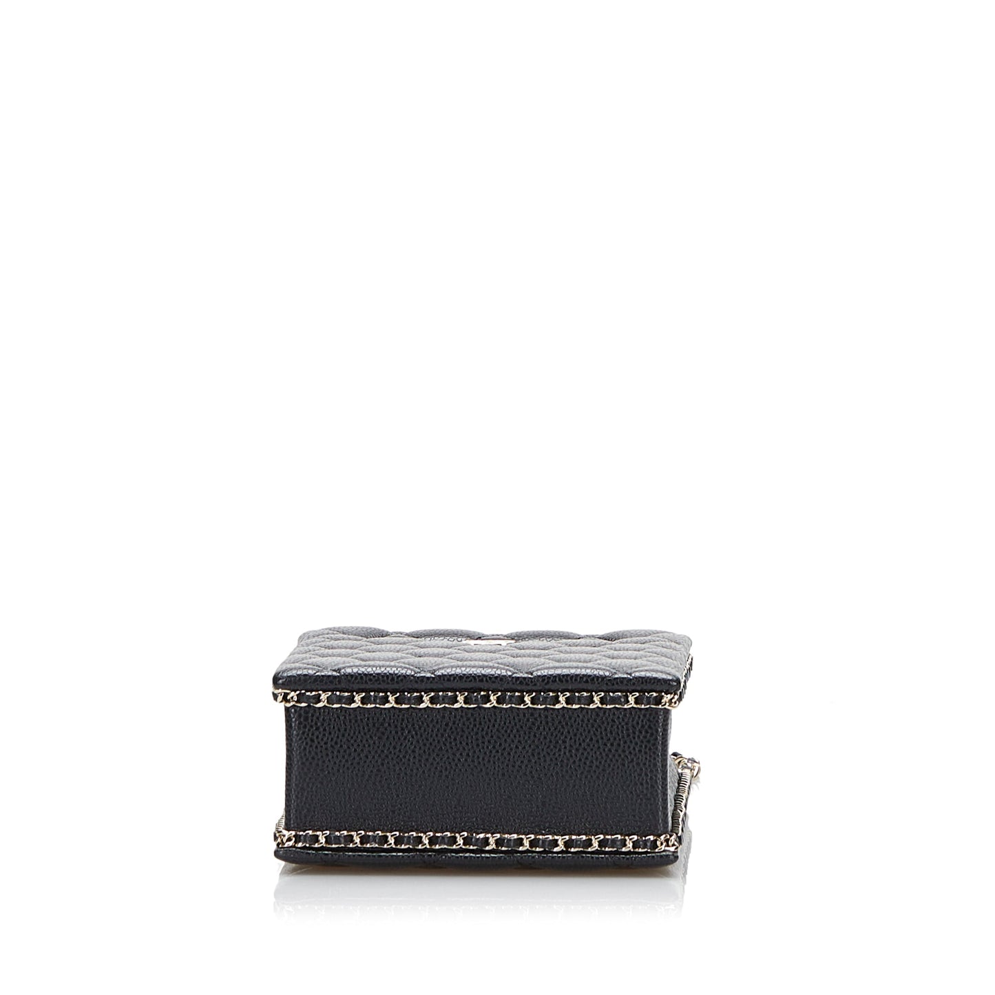 Chanel Mini Caviar Chain Around Cut Out Evening Bag