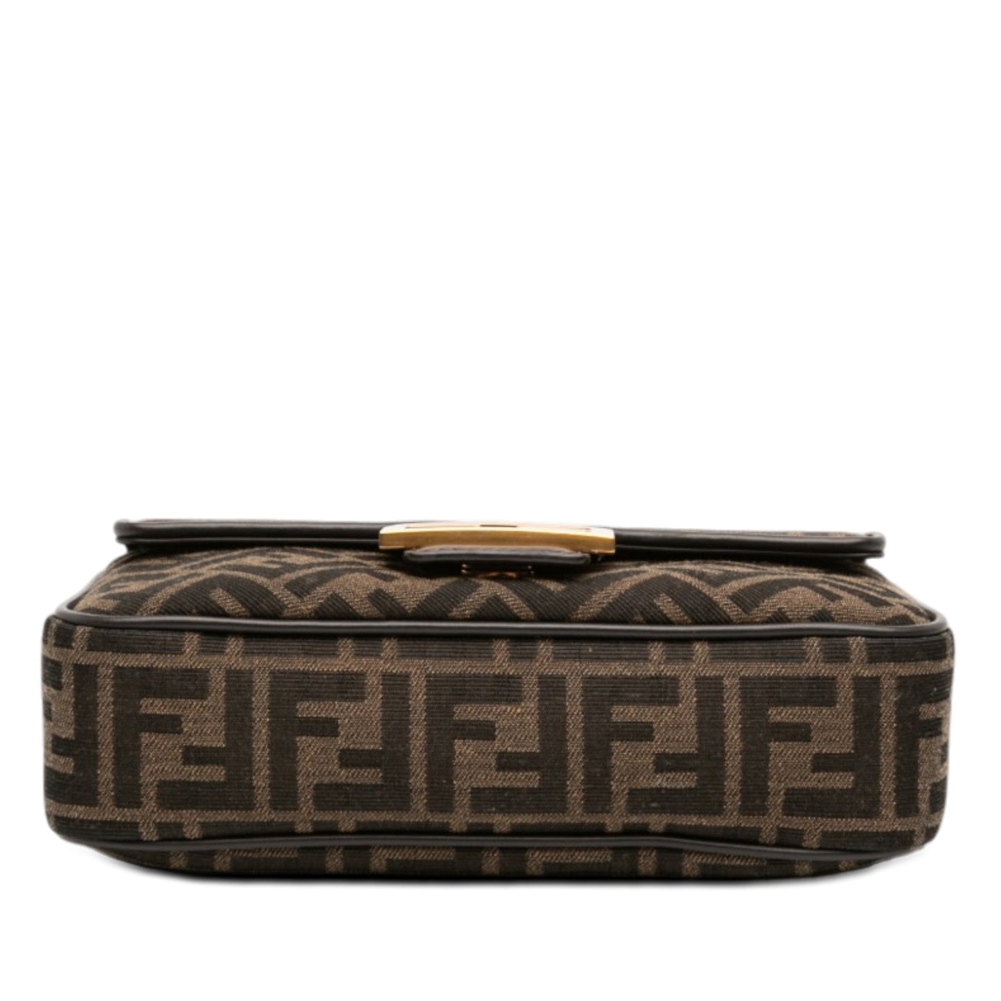 Fendi Zucca Canvas Chain Midi Baguette