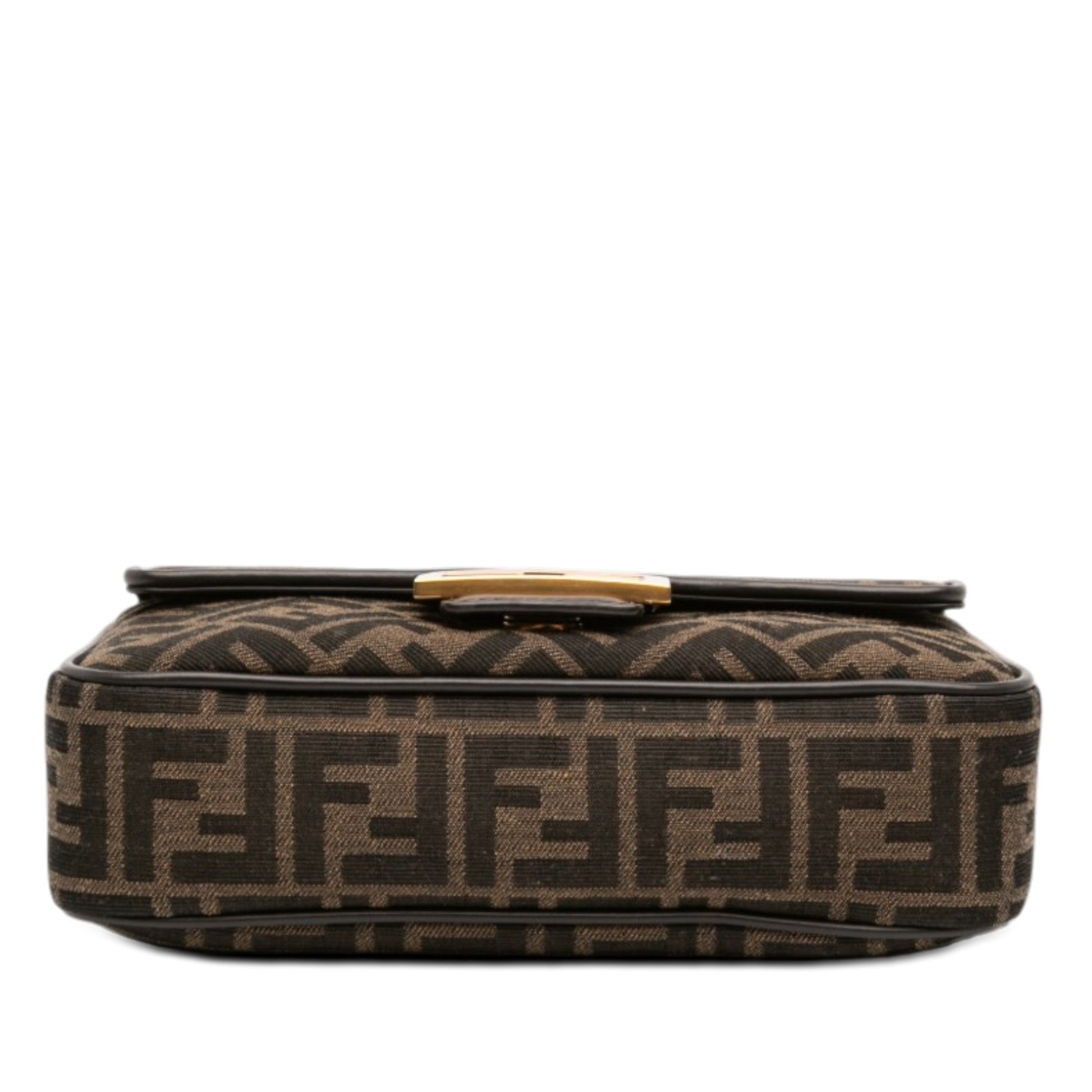 Fendi Zucca Canvas Chain Midi Baguette