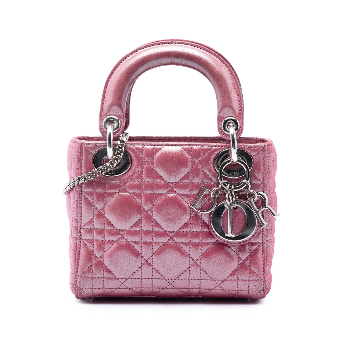 Dior Mini Iridescent Lambskin Cannage Lady Dior