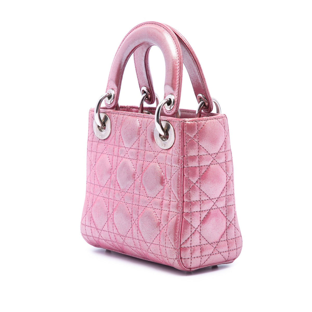 Dior Mini Iridescent Lambskin Cannage Lady Dior
