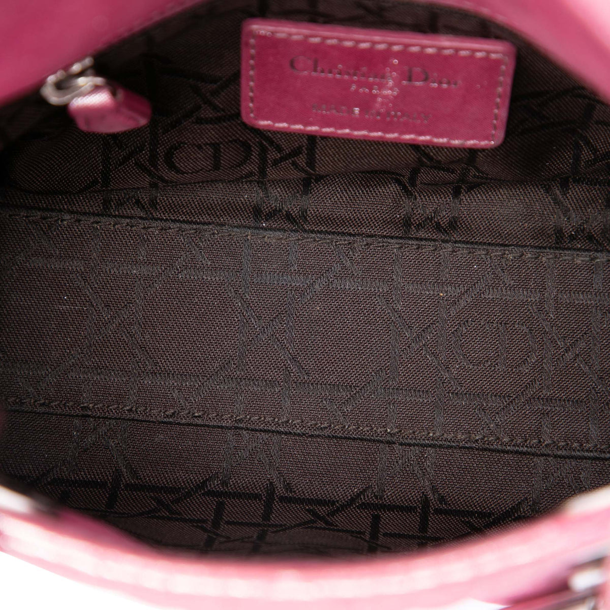 Dior Mini Iridescent Lambskin Cannage Lady Dior