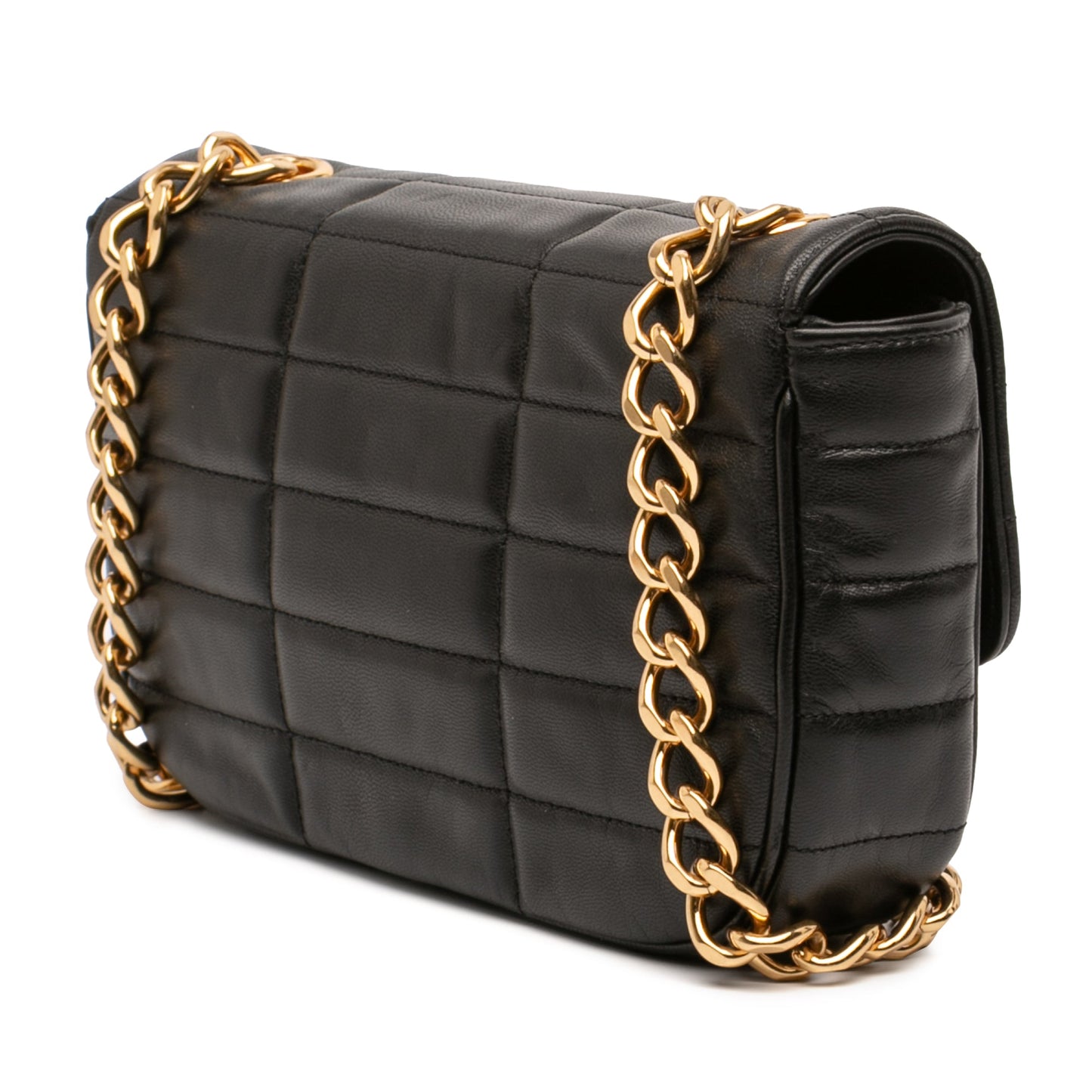 Celine Matelasse Goatskin Monochrome Chain Shoulder Bag