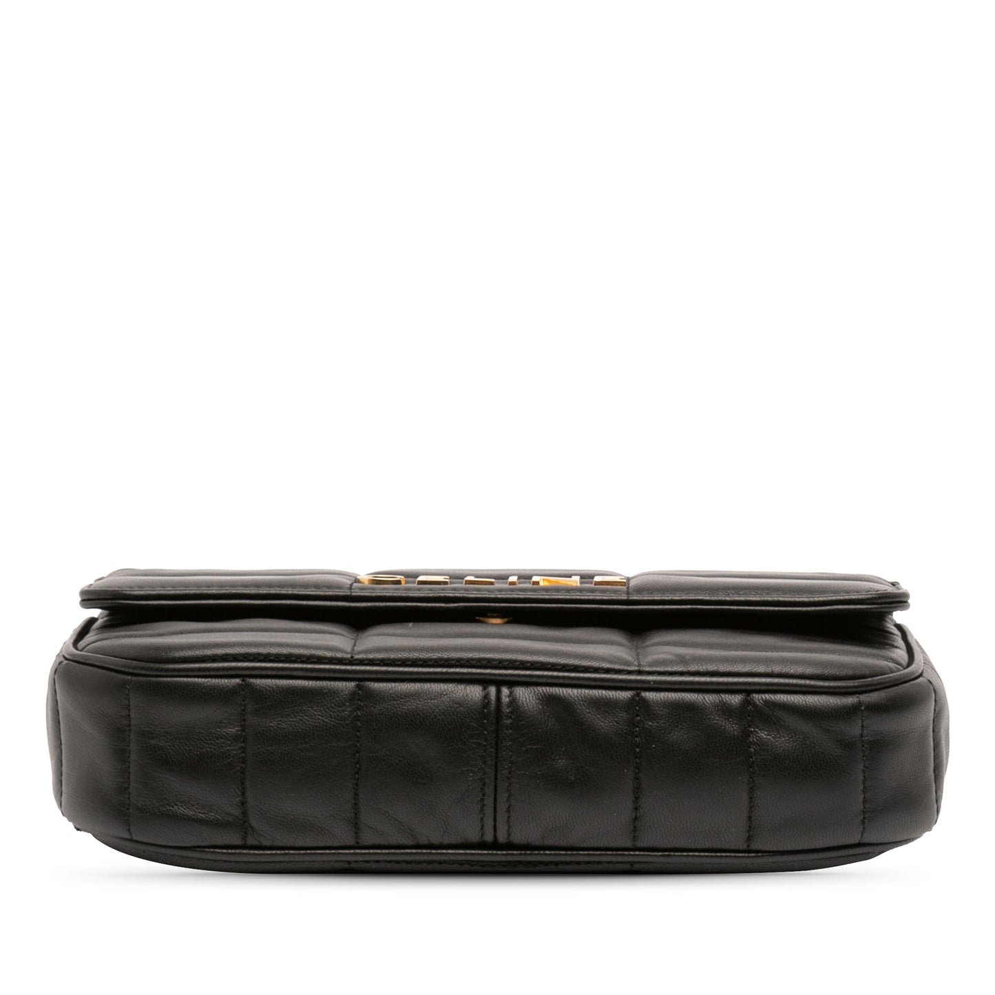 Celine Matelasse Goatskin Monochrome Chain Shoulder Bag