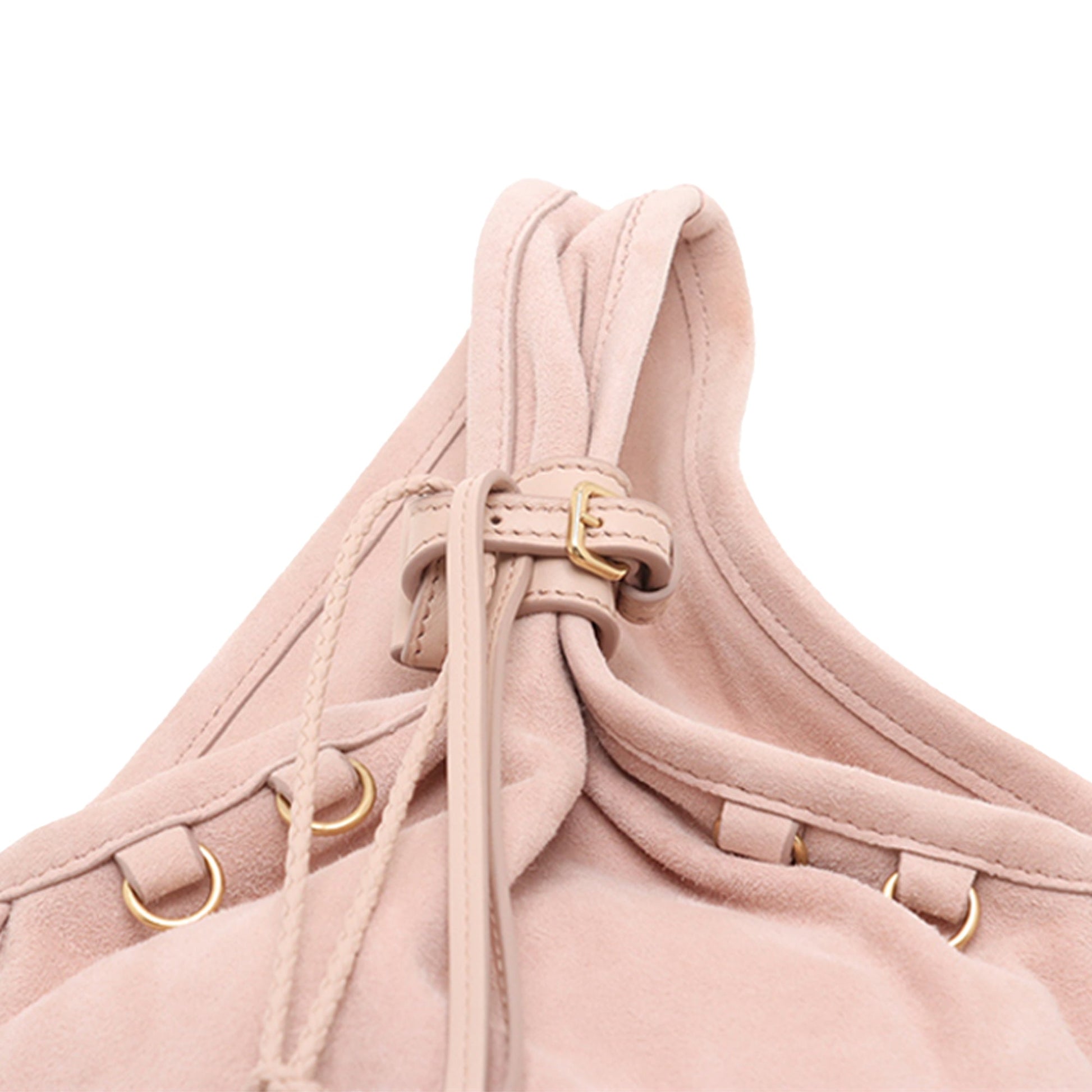 Miu Miu Tassel Suede Tote