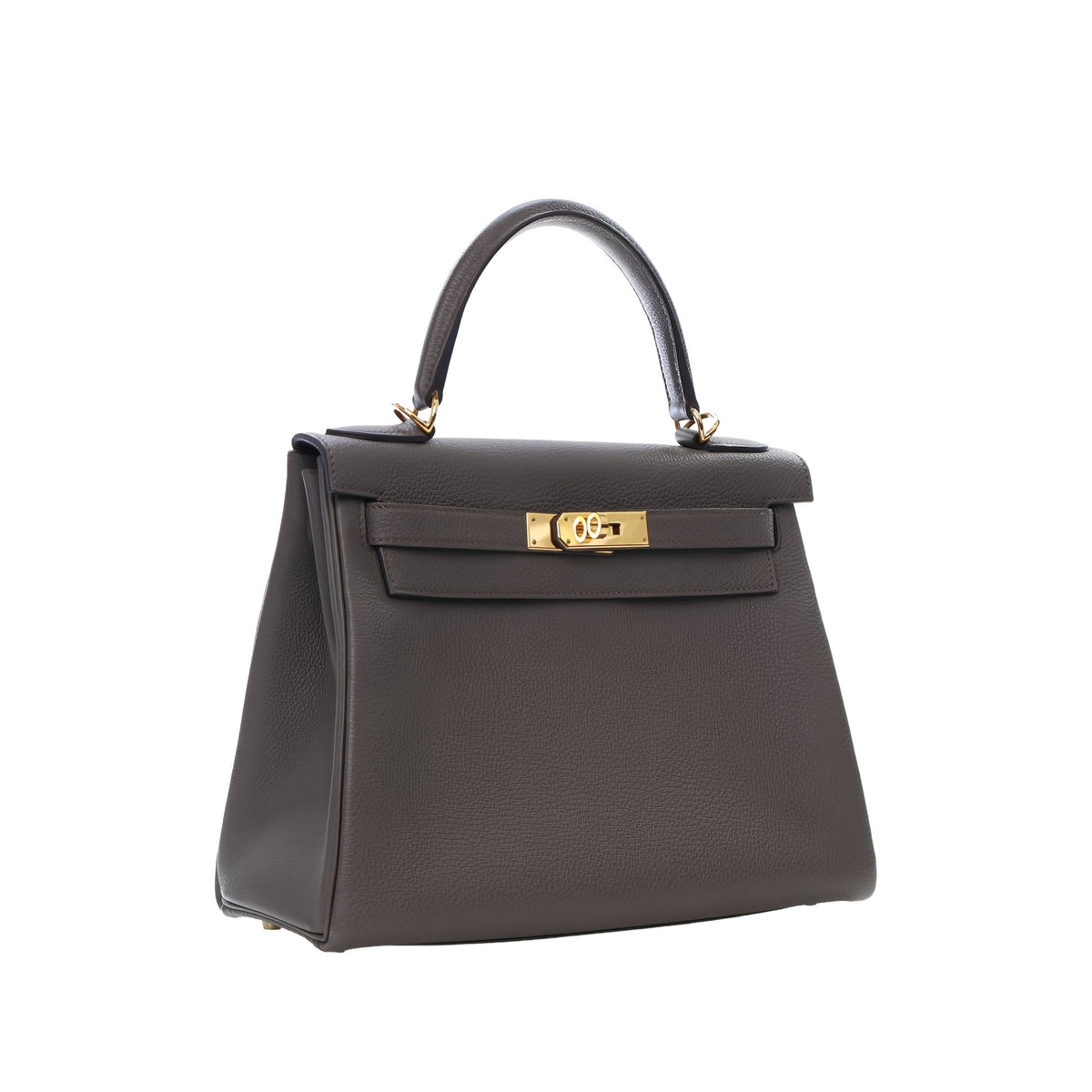 Hermès Togo Kelly II Retourne 28 — Gray