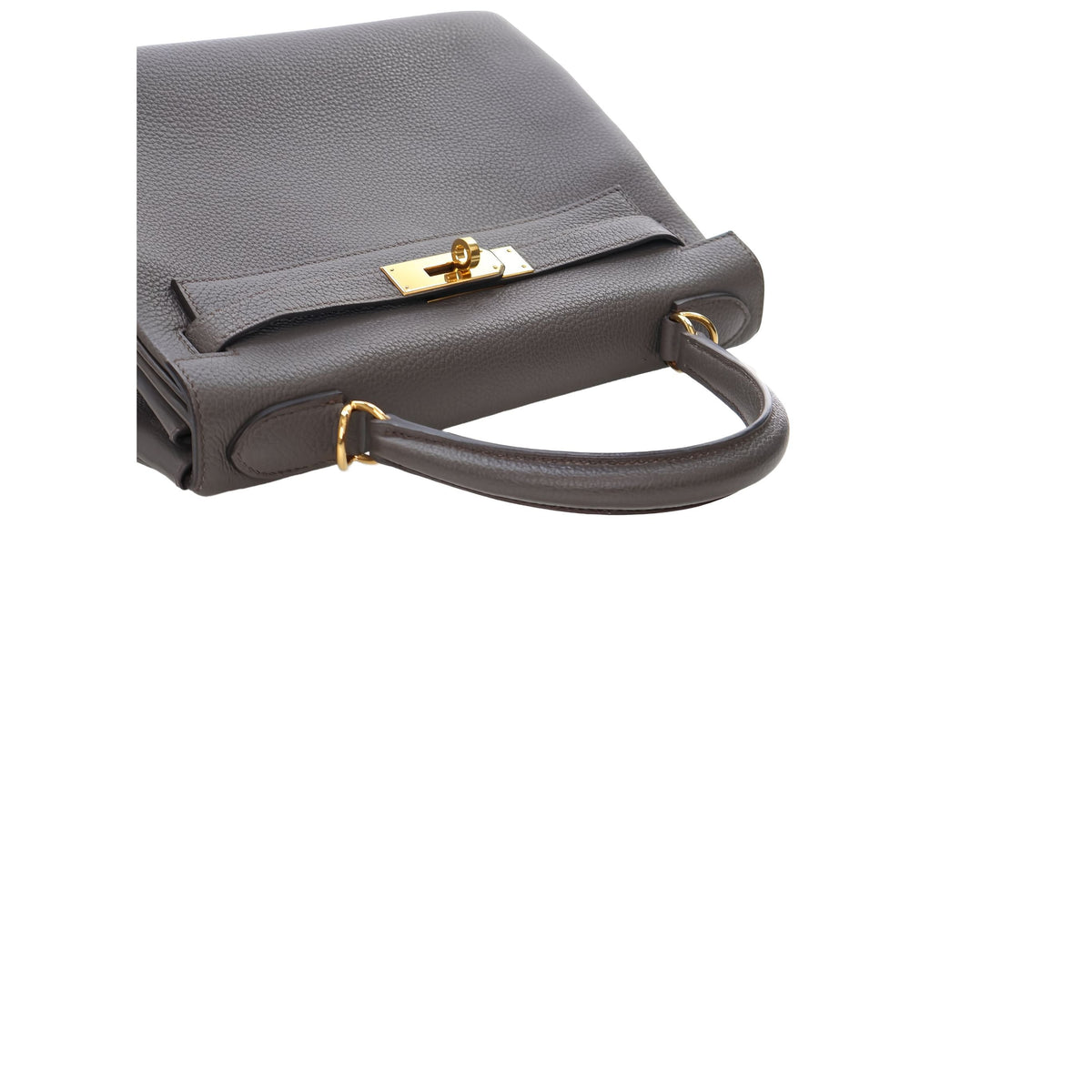 Hermès Togo Kelly II Retourne 28 — Gray